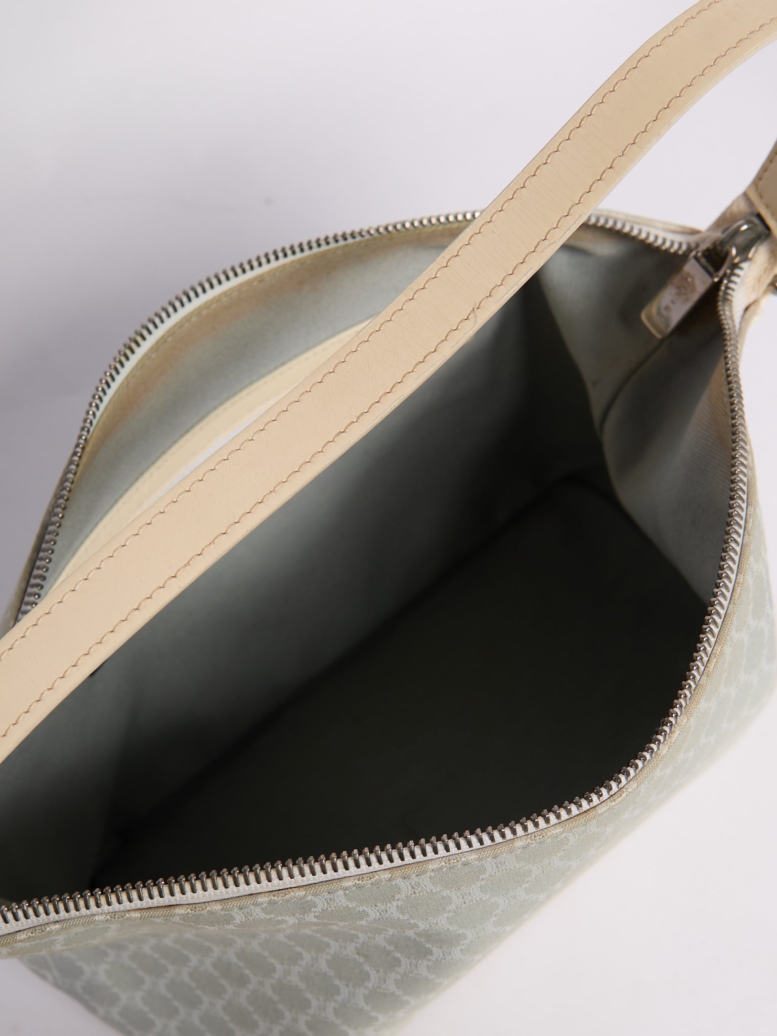 Celine Light Blue Canvas Shoulder Bag
