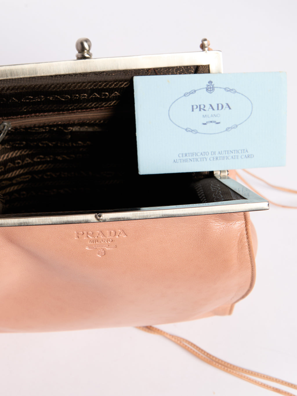 Prada Pink Leather Crossbody Bag