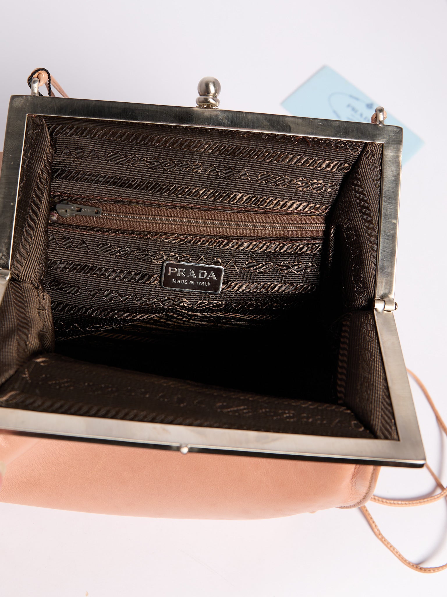 Prada Pink Leather Crossbody Bag