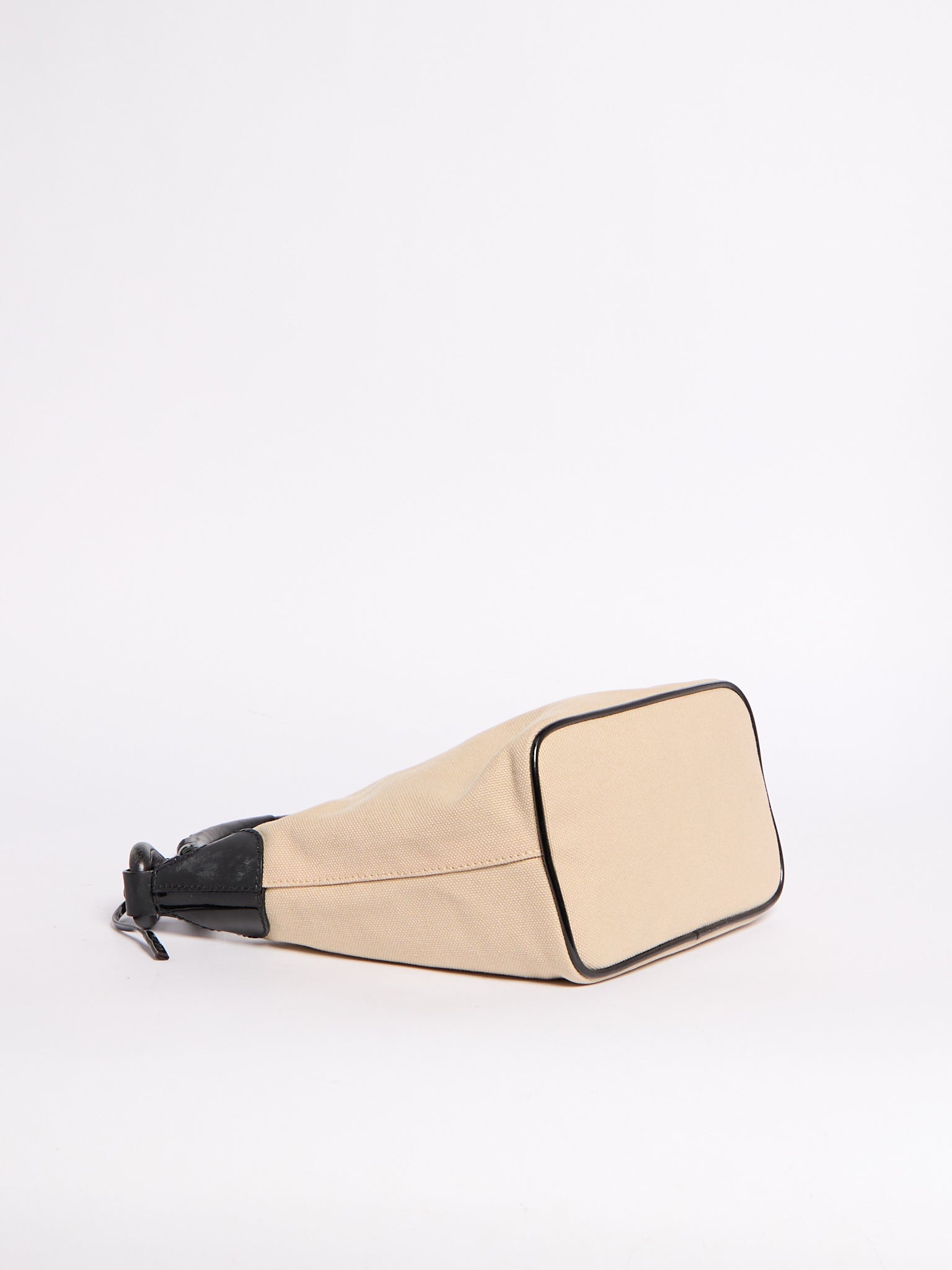 Prada Beige Canvas Shoulder Bag