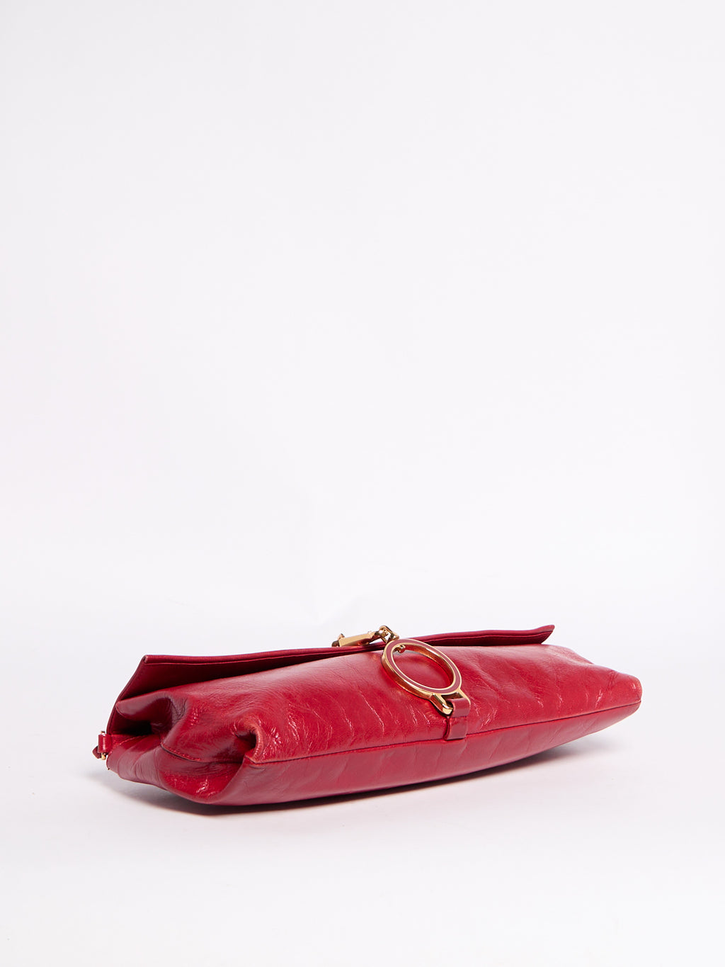 Prada Red Leather Bag w/ Gold Hardware