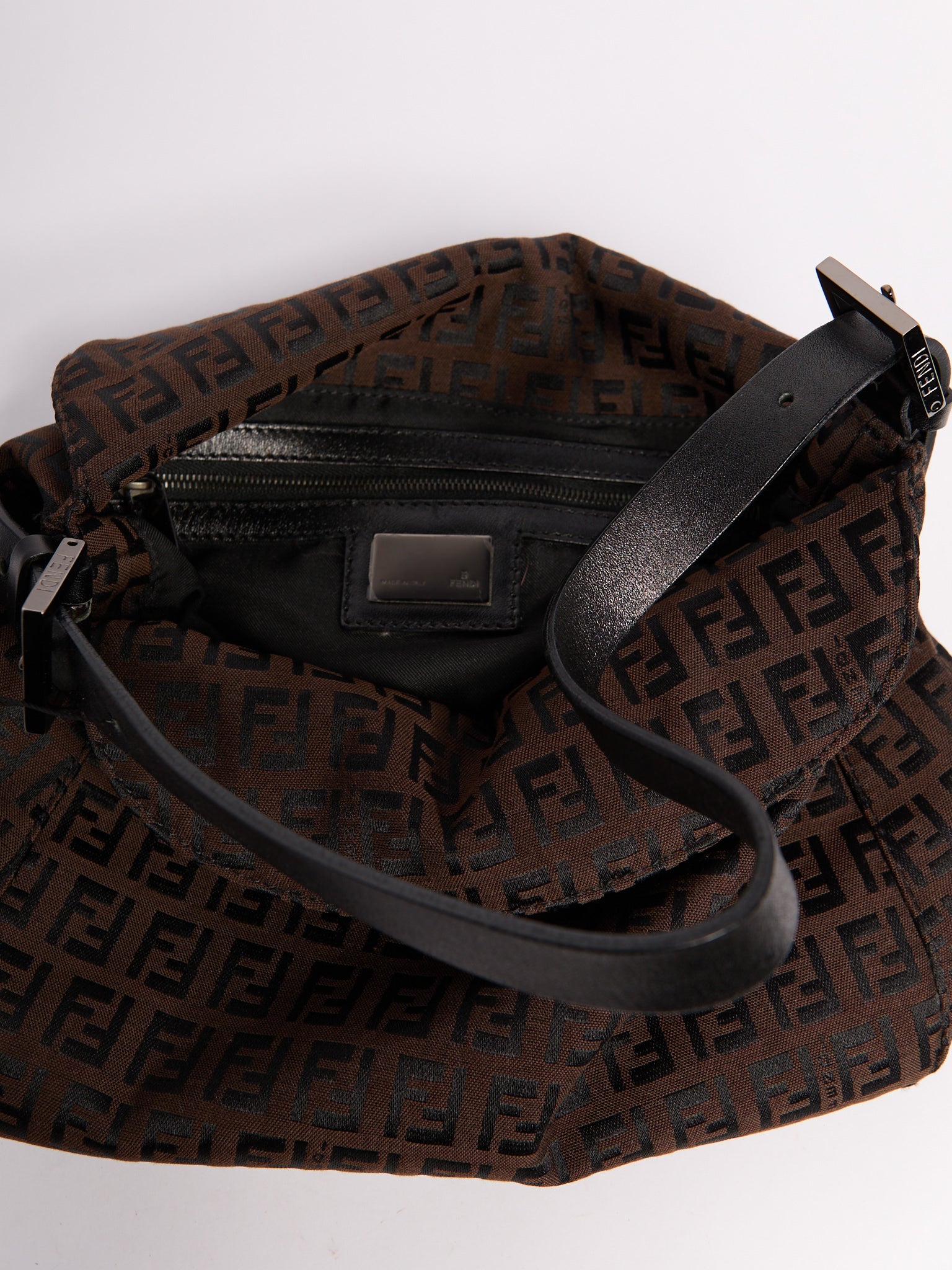 Fendi Brown Zucca Mamma Bag