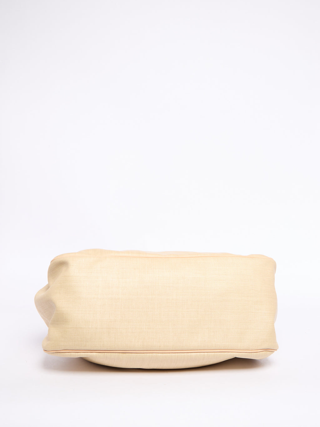 Celine 90's Pleated Raffia Kiss Lock Two Way Clutch