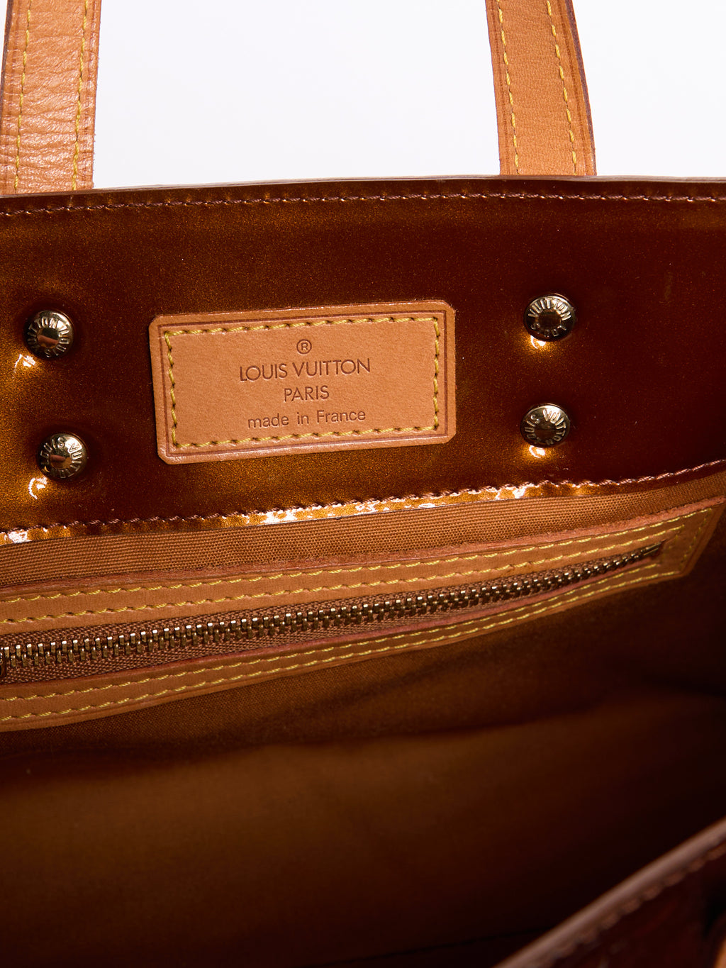 Louis Vuitton Vernis Brown Tote Bag