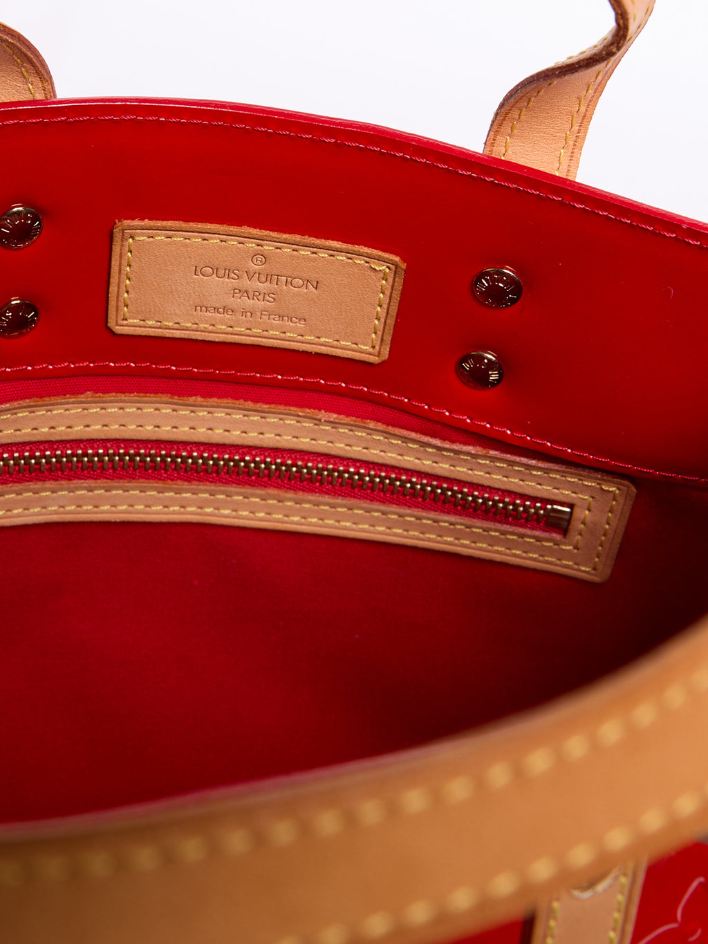 Louis Vuitton Red Patent PM Tote