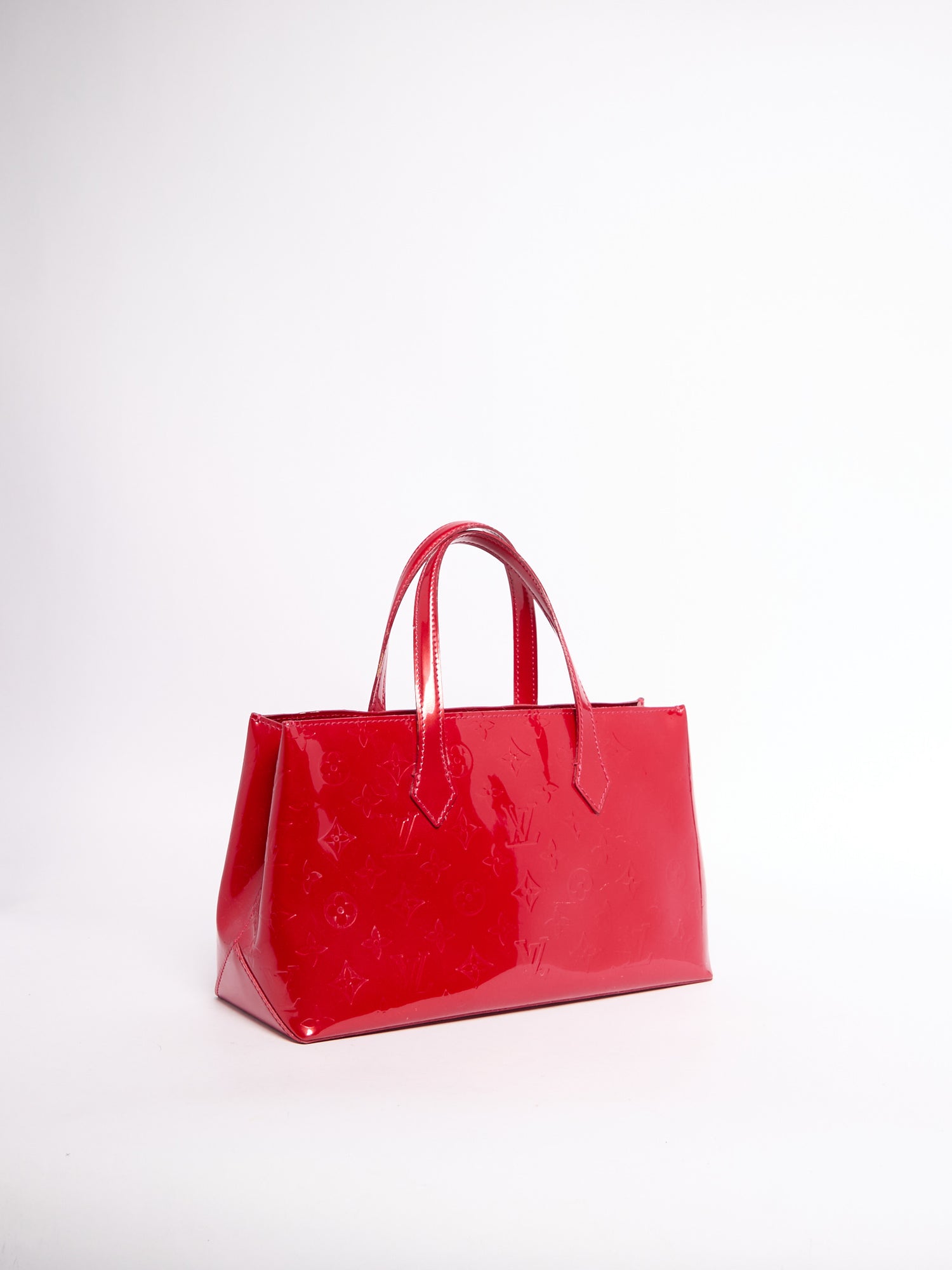 Louis Vuitton Red Patent Wilshire PM Bag