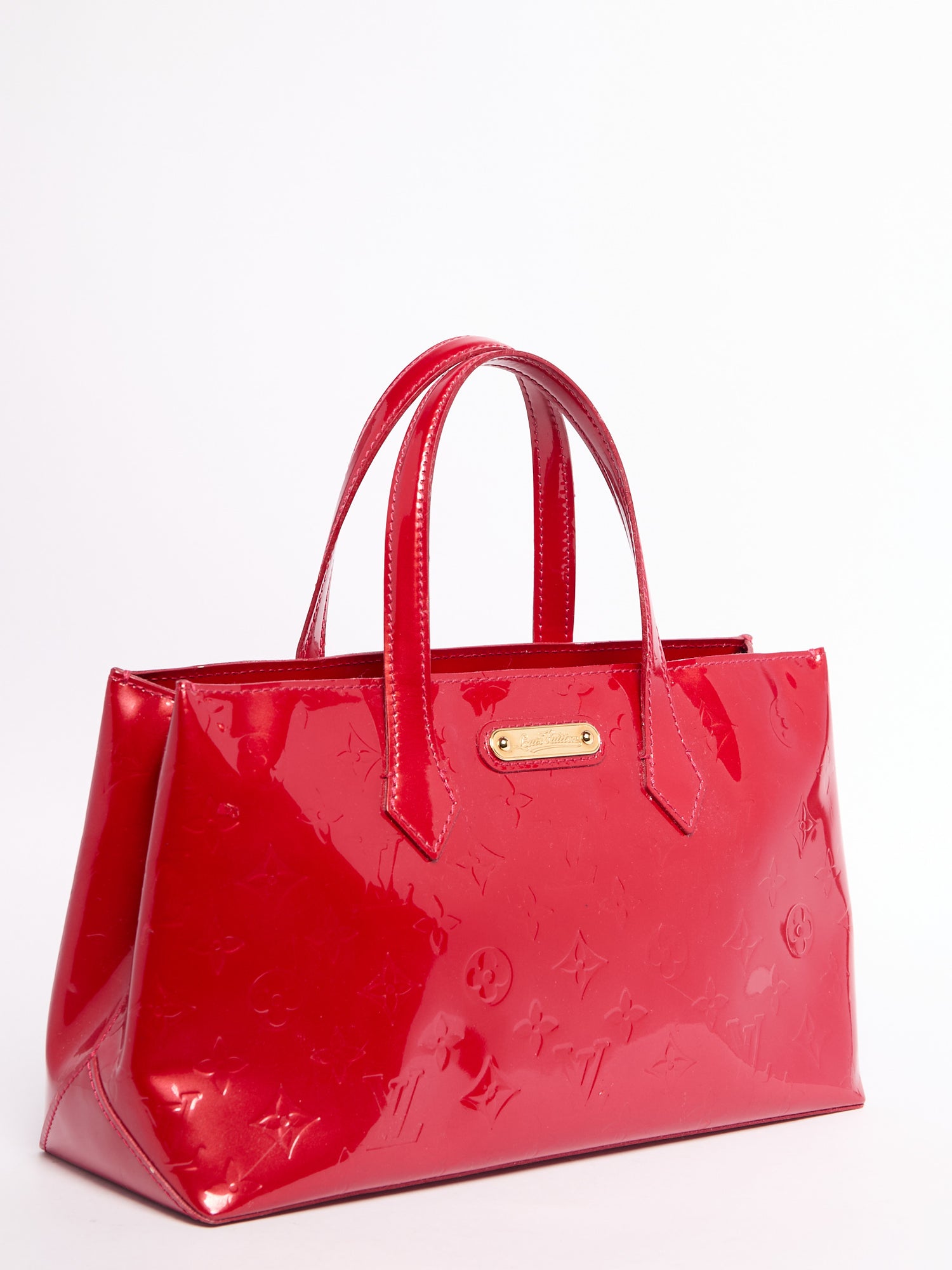 Louis Vuitton Red Patent Wilshire PM Bag
