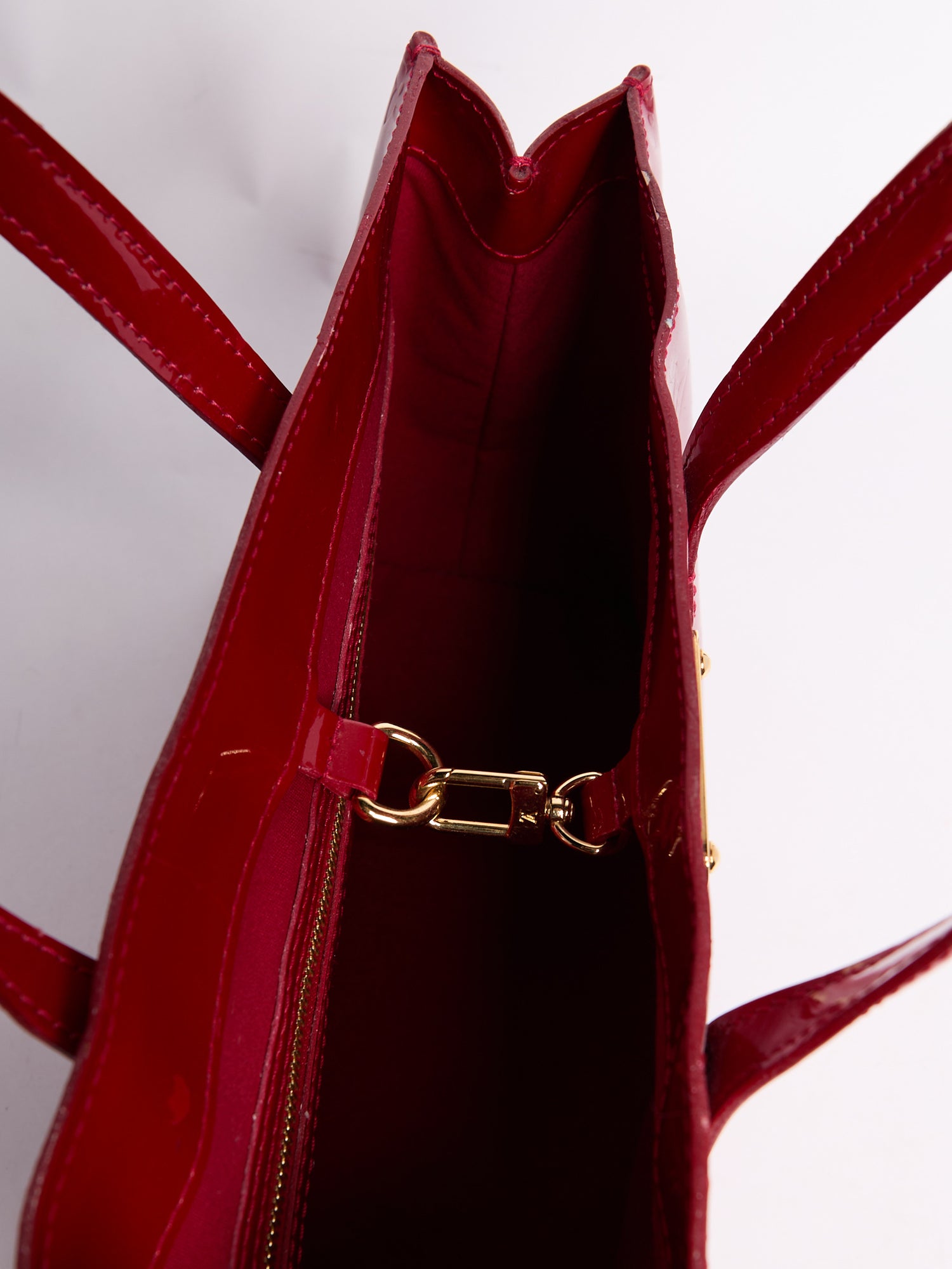 Louis Vuitton Red Patent Wilshire PM Bag