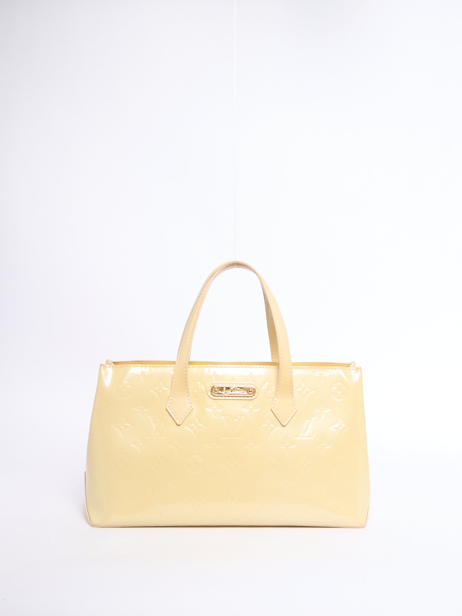 Louis Vuitton Yellow Patent Wilshire PM Bag