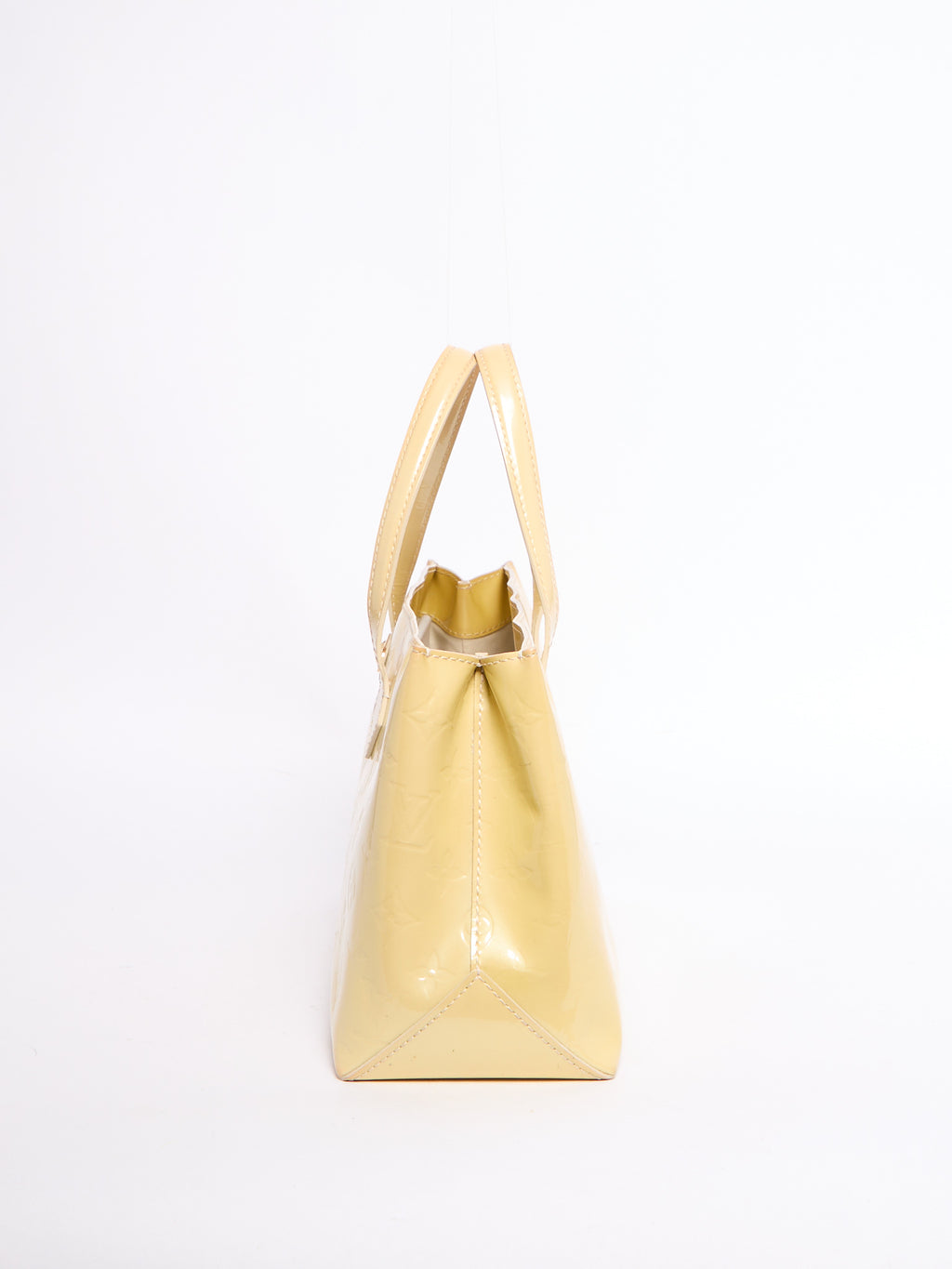 Louis Vuitton Yellow Patent Wilshire PM Bag
