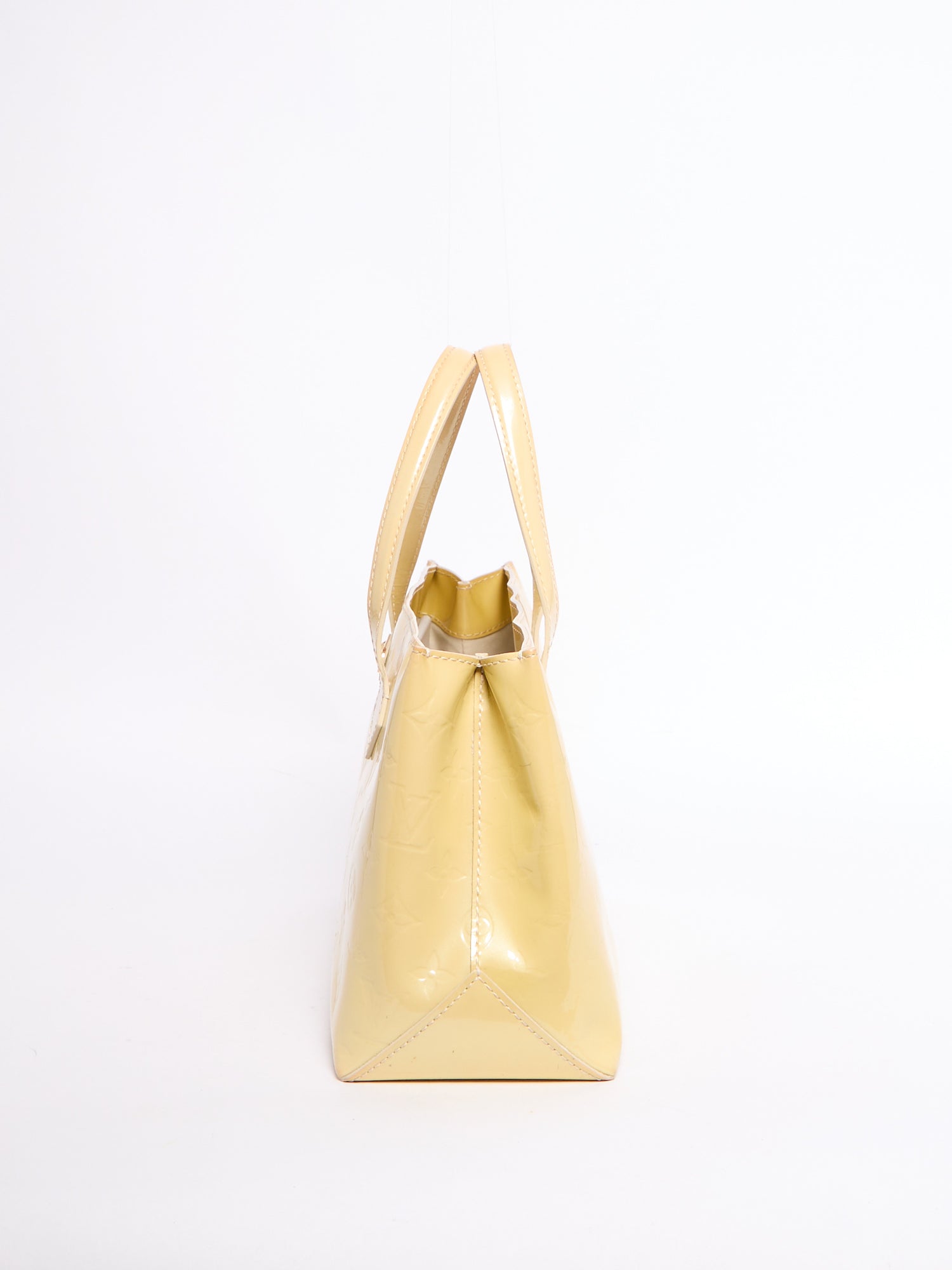 Louis Vuitton Yellow Patent Wilshire PM Bag