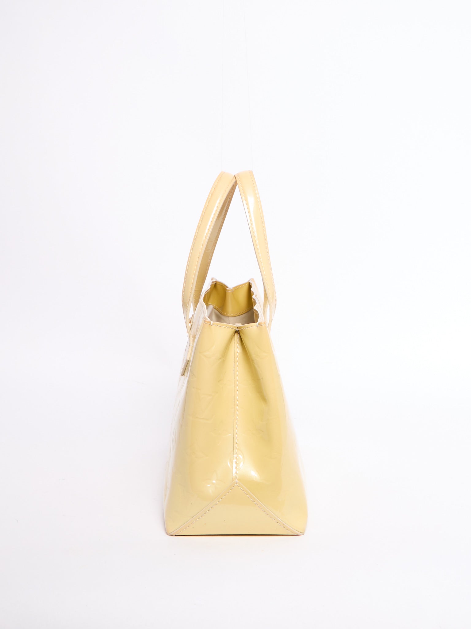 Louis Vuitton Yellow Patent Wilshire PM Bag