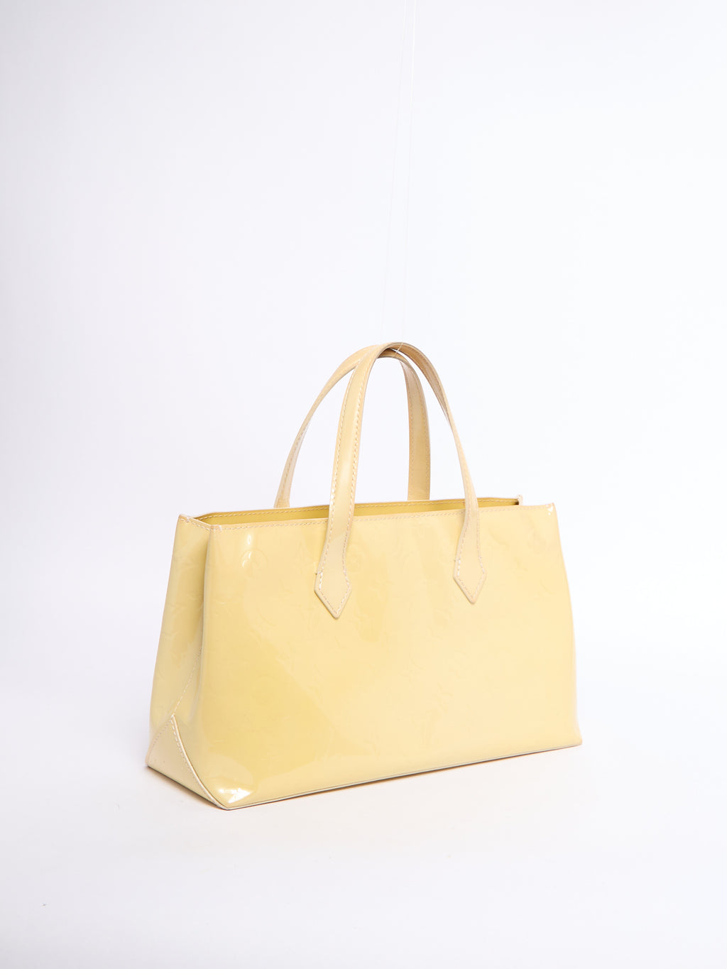 Louis Vuitton Yellow Patent Wilshire PM Bag