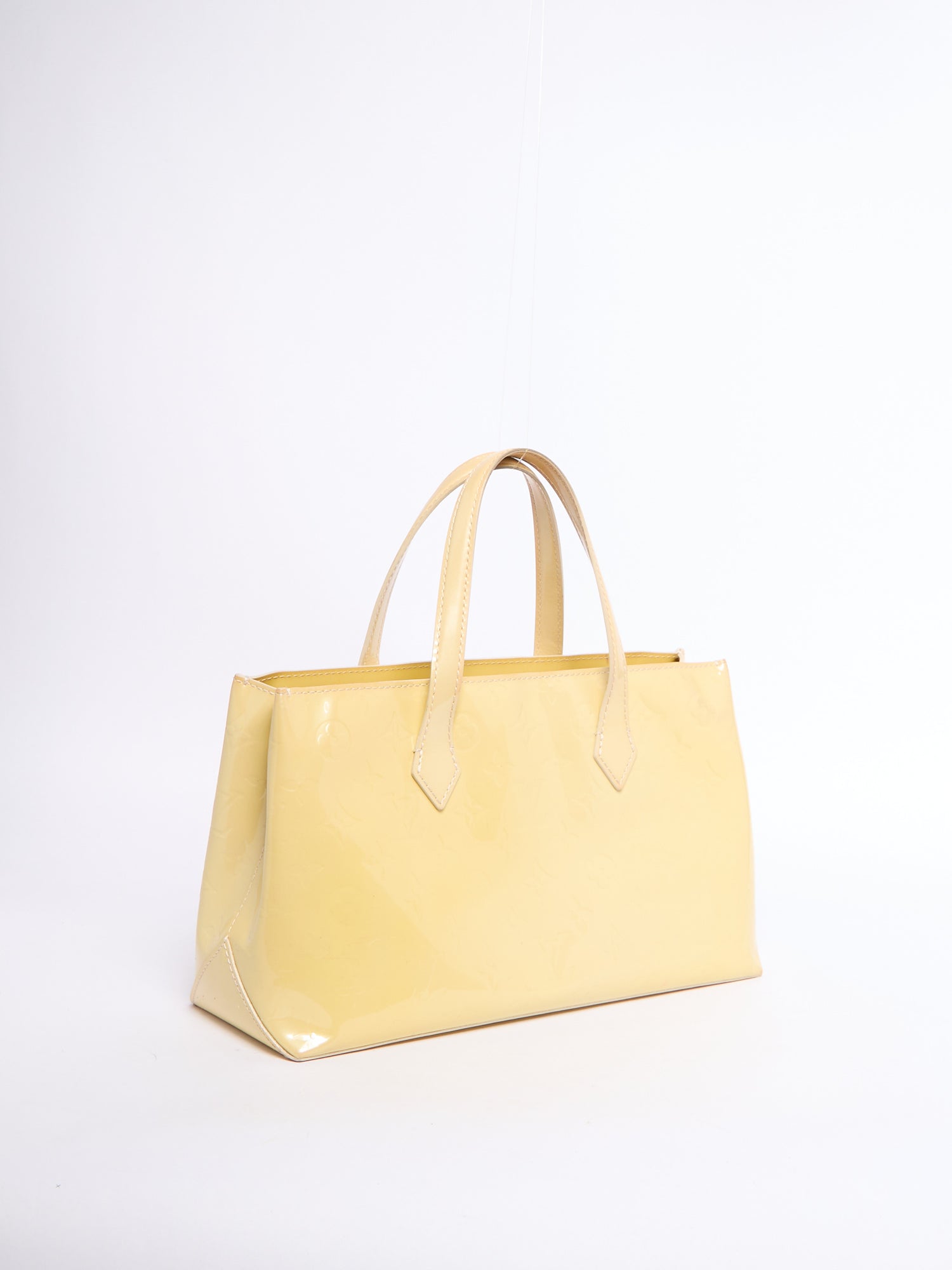 Louis Vuitton Yellow Patent Wilshire PM Bag