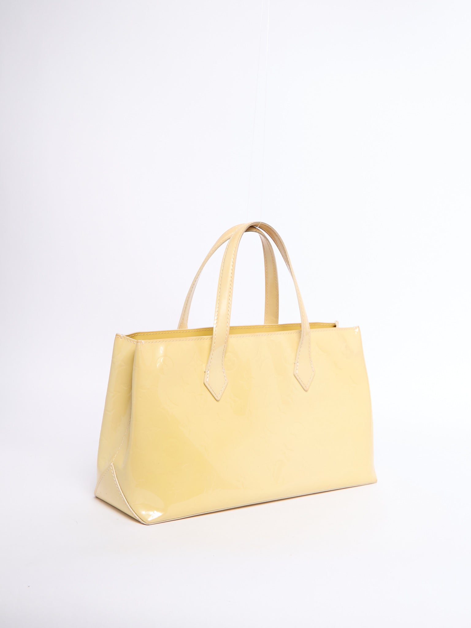 Louis Vuitton Yellow Patent Wilshire PM Bag