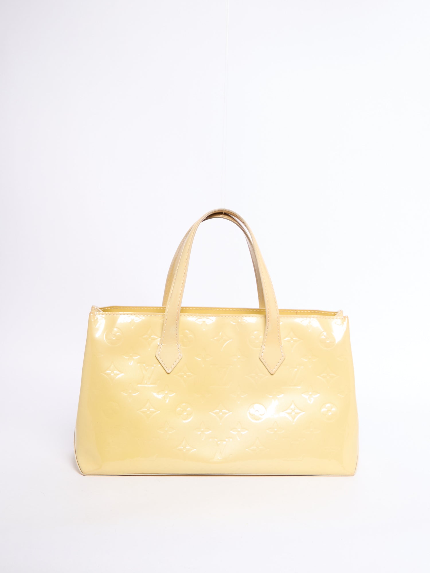 Louis Vuitton Yellow Patent Wilshire PM Bag