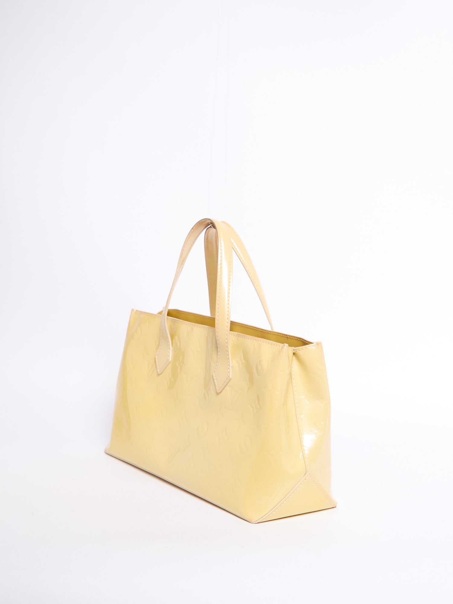 Louis Vuitton Yellow Patent Wilshire PM Bag