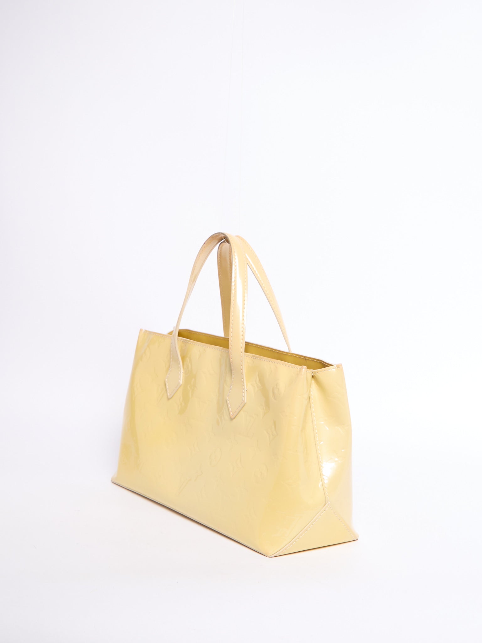 Louis Vuitton Yellow Patent Wilshire PM Bag