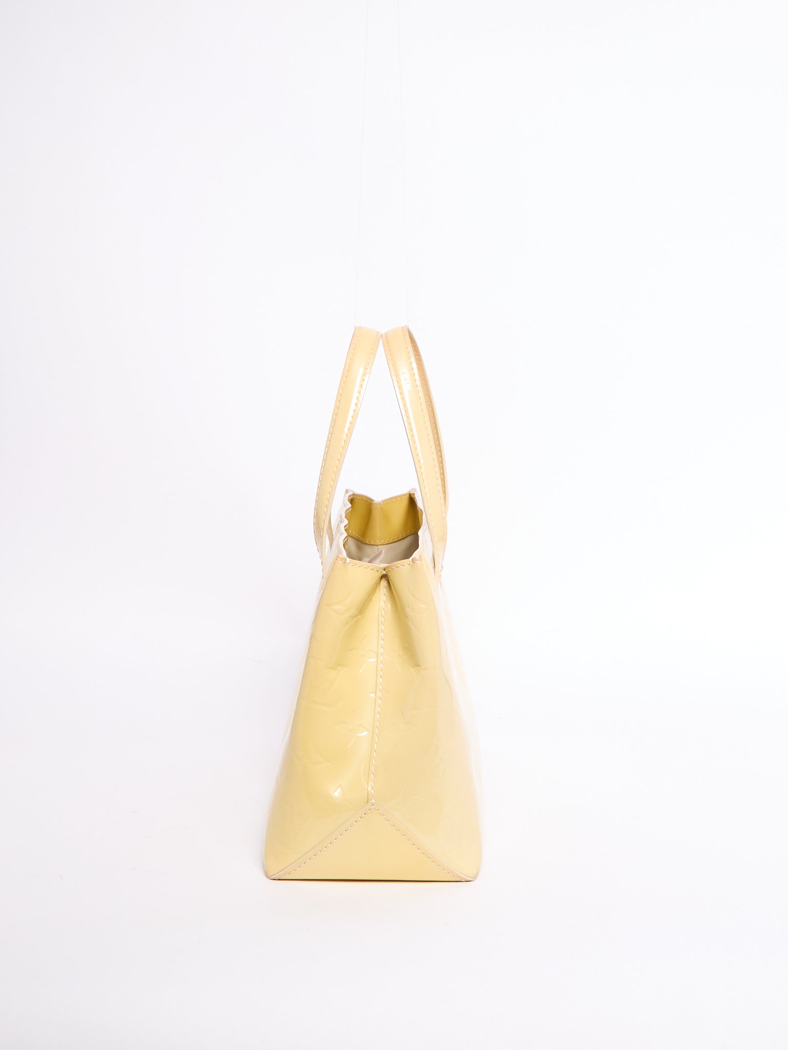 Louis Vuitton Yellow Patent Wilshire PM Bag