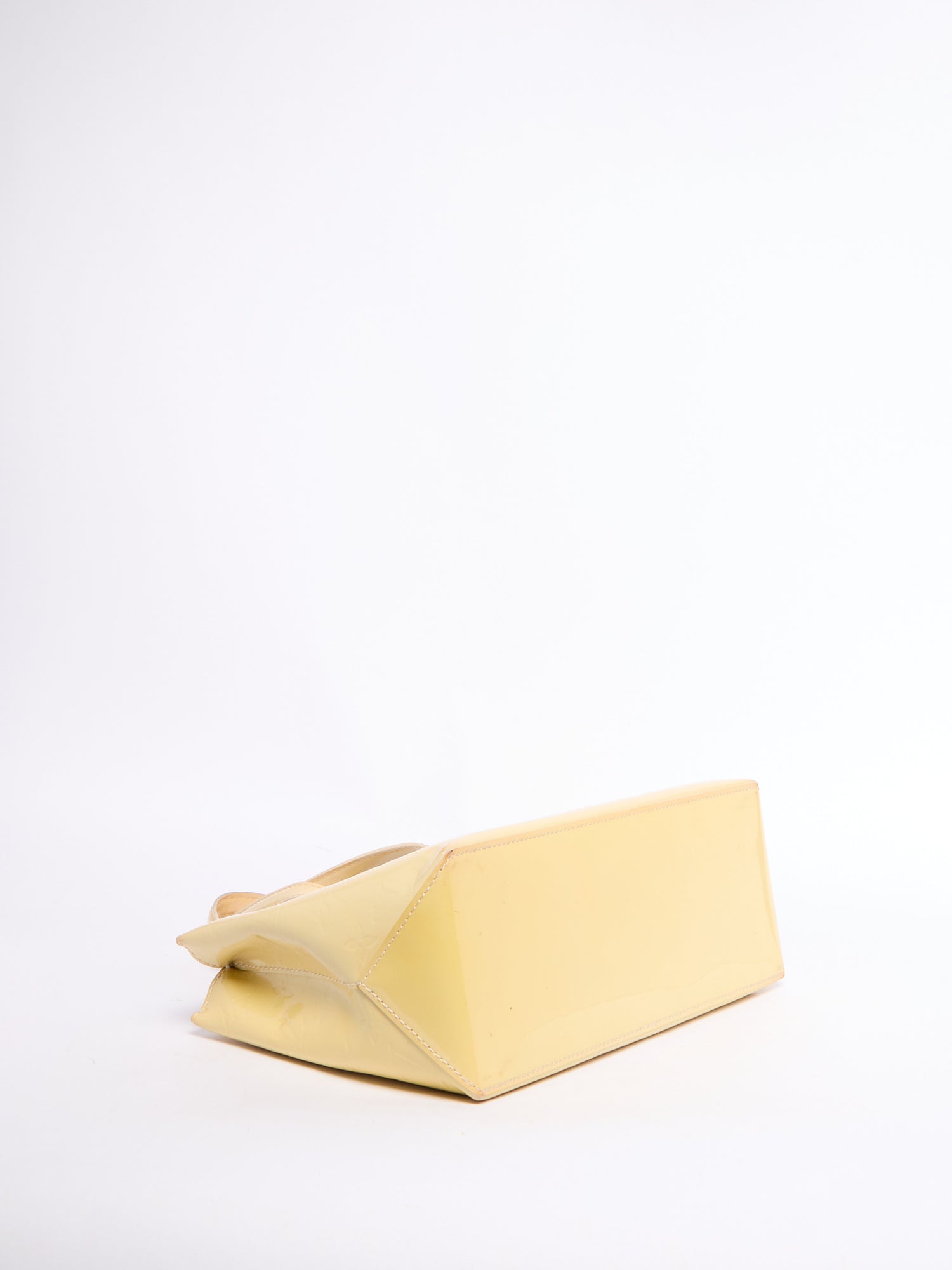 Louis Vuitton Yellow Patent Wilshire PM Bag
