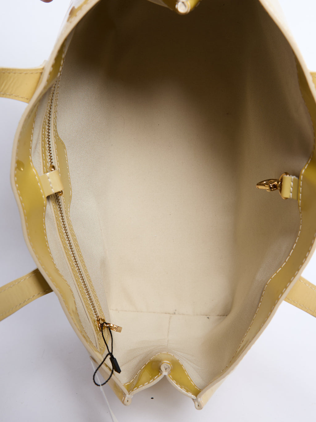 Louis Vuitton Yellow Patent Wilshire PM Bag