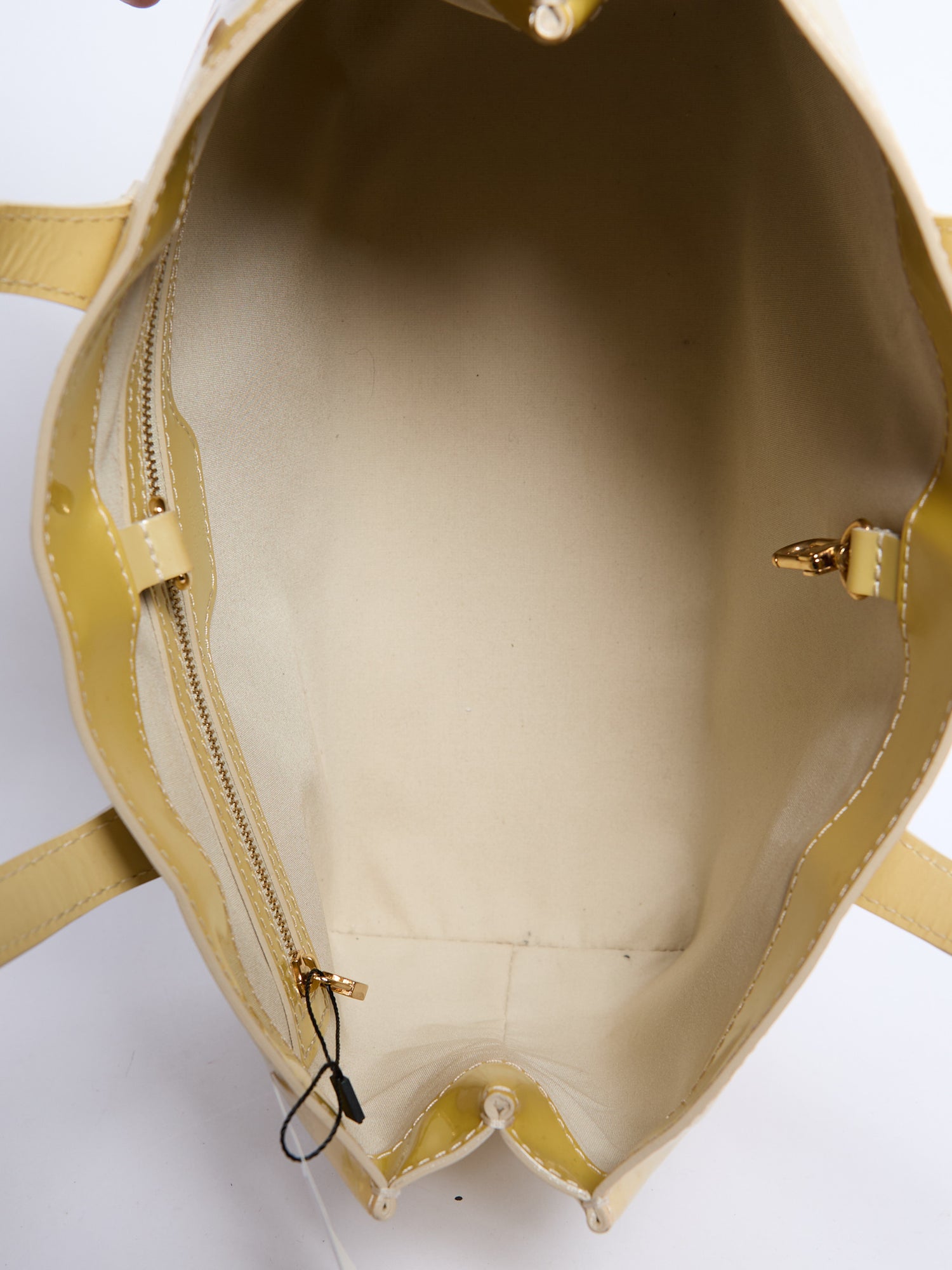 Louis Vuitton Yellow Patent Wilshire PM Bag