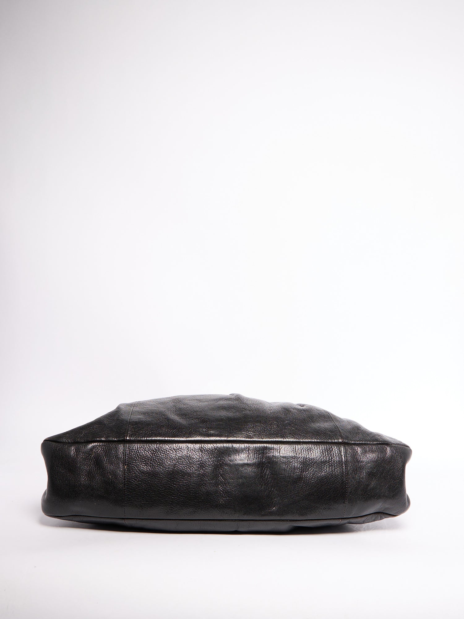 Gucci Black Bamboo Leather Shoulder Bag