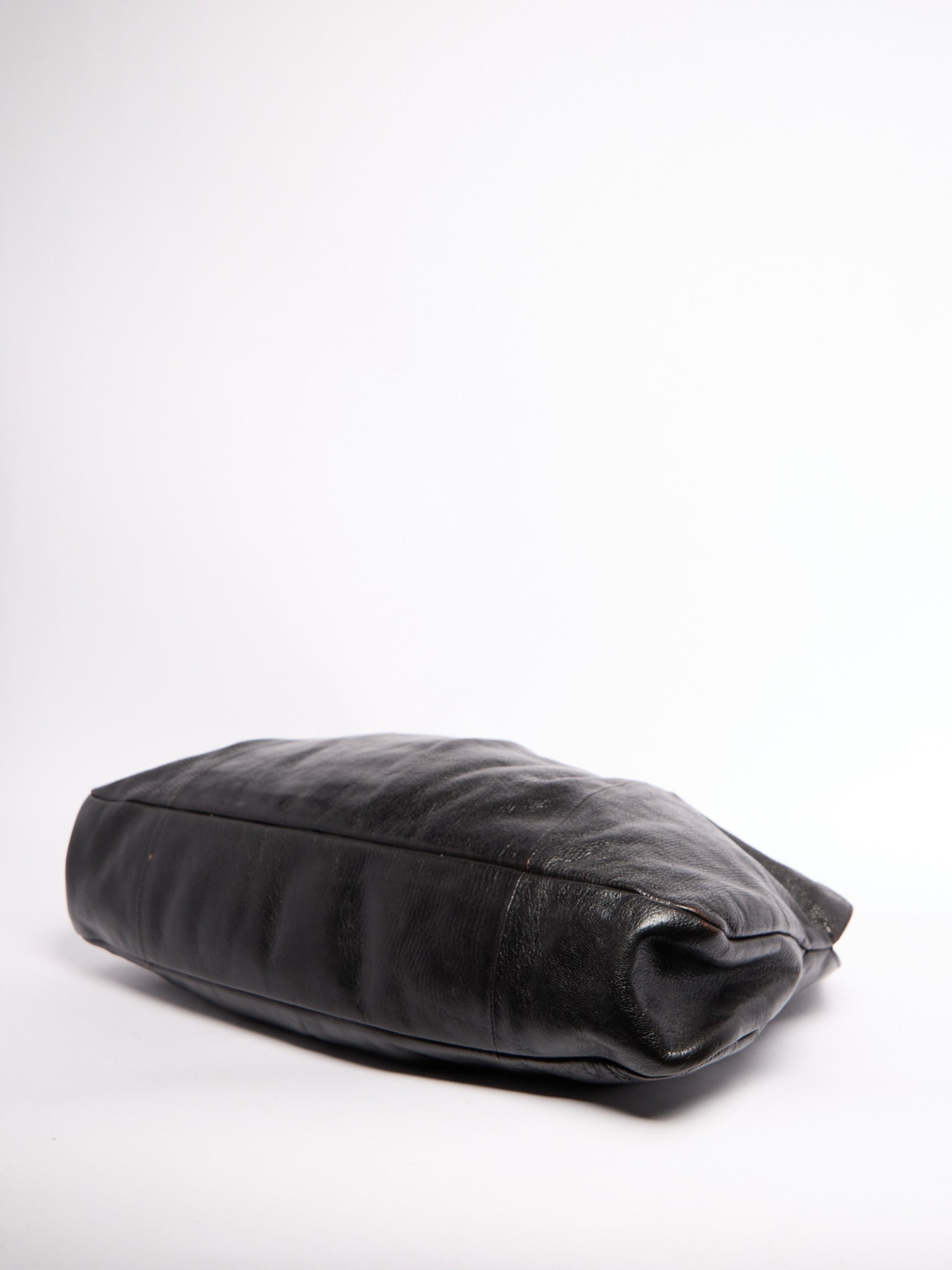 Gucci Black Bamboo Leather Shoulder Bag