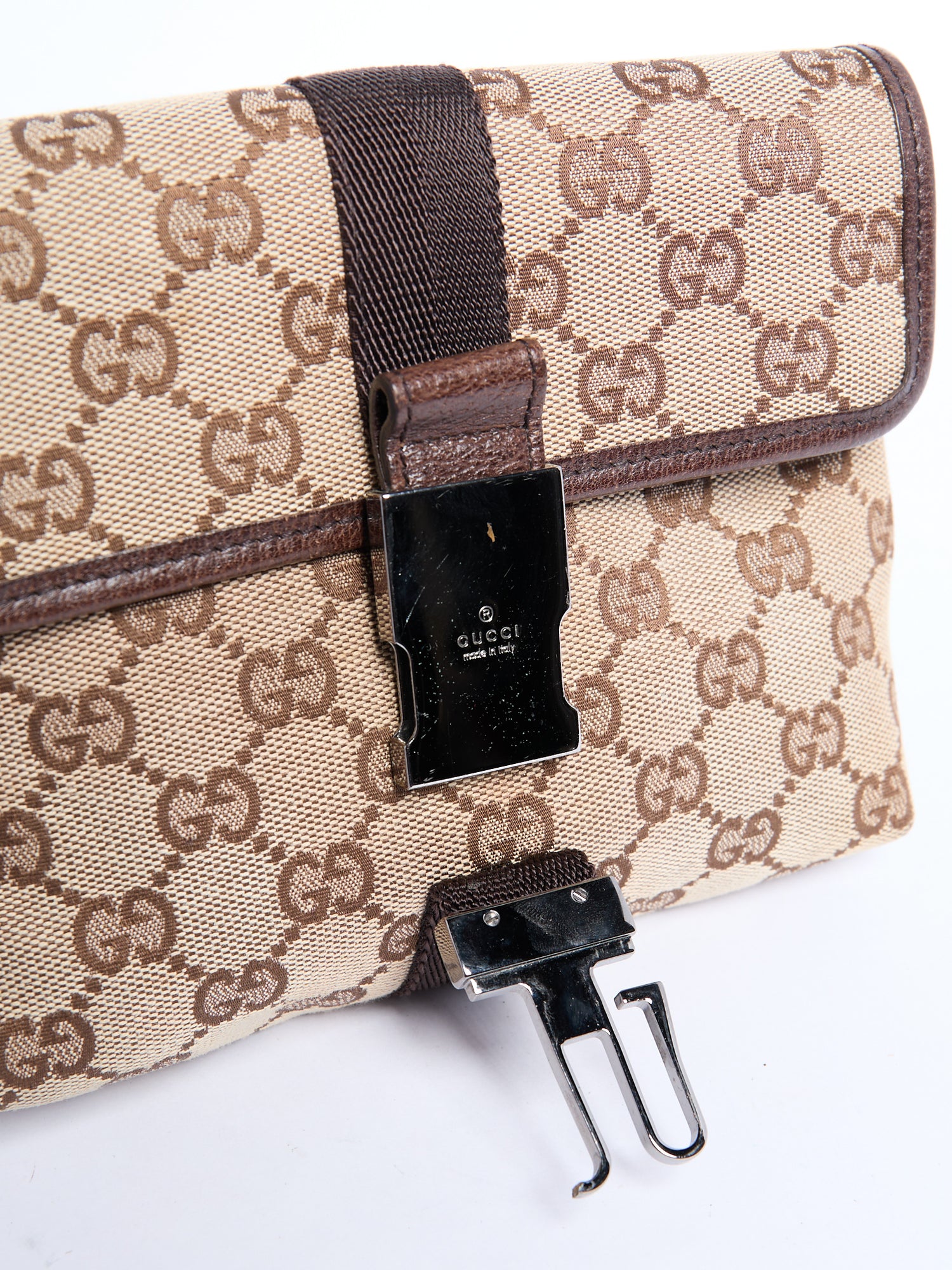 Gucci Brown Canvas Waist Bag