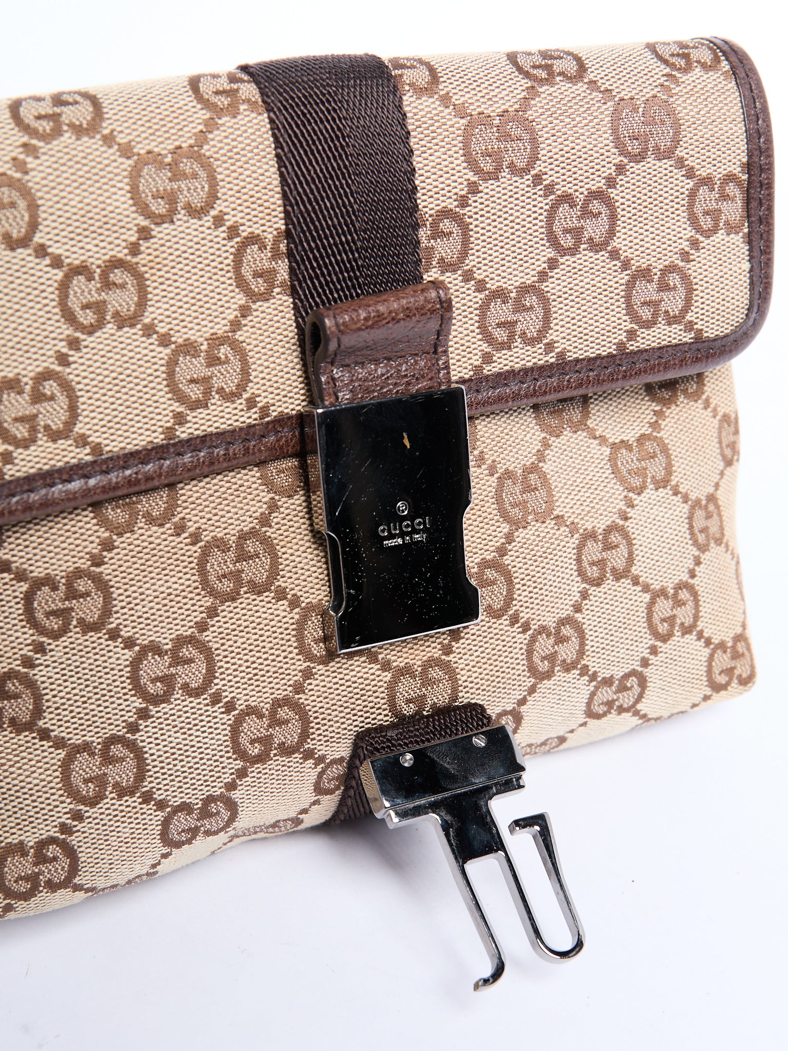 Gucci Brown Canvas Waist Bag