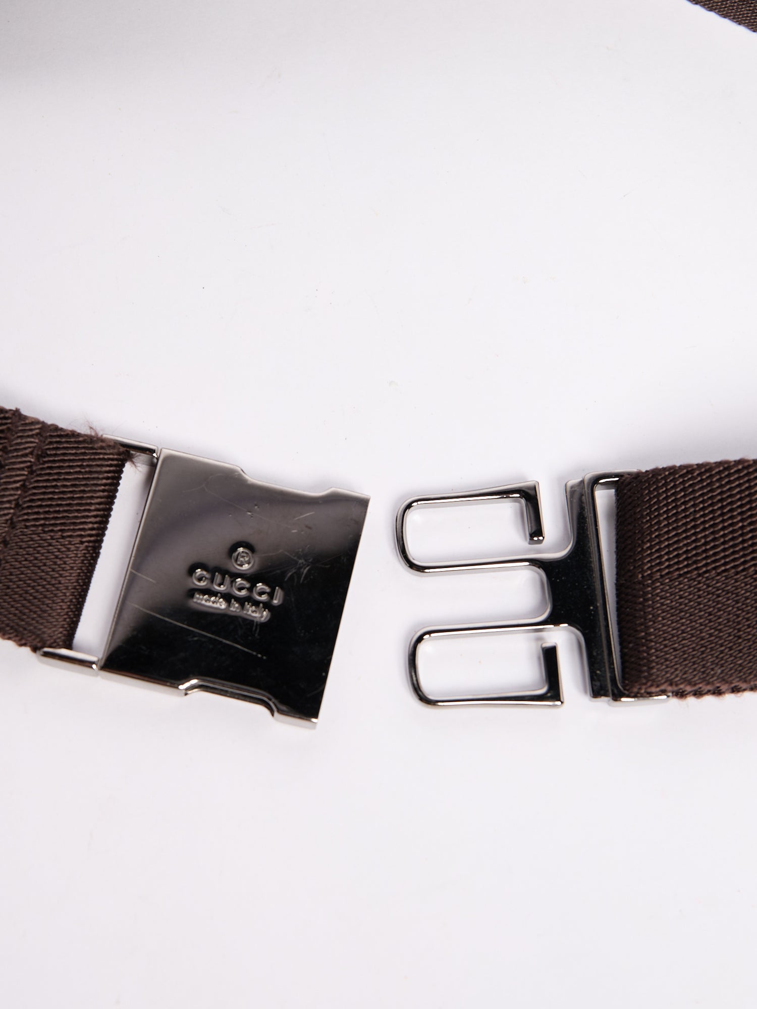 Gucci Brown Canvas Waist Bag