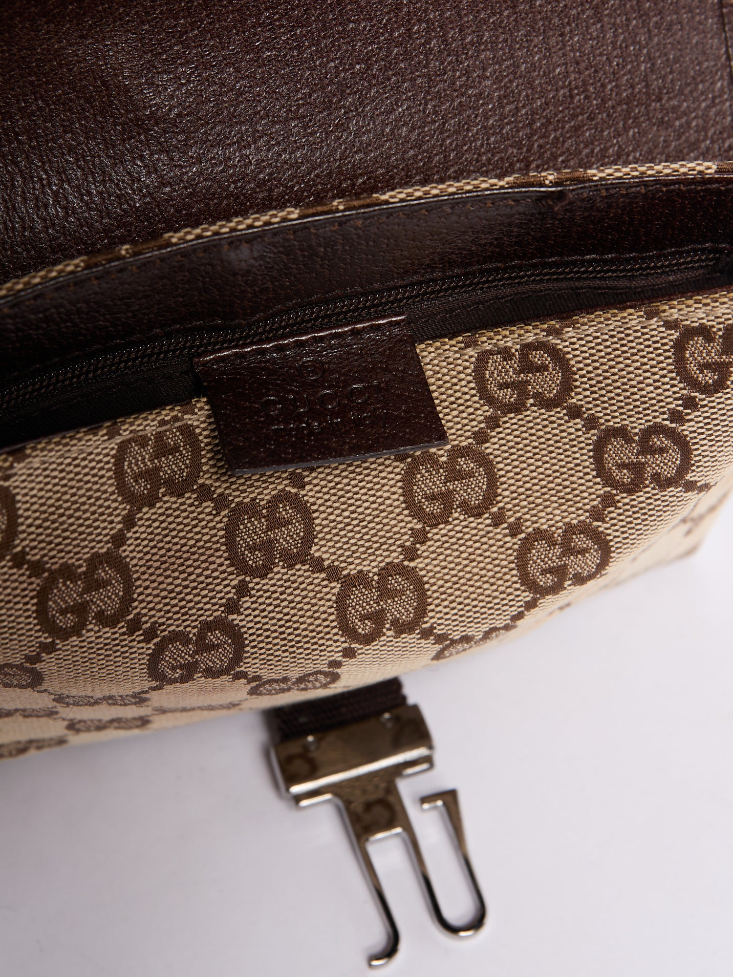Gucci Brown Canvas Waist Bag