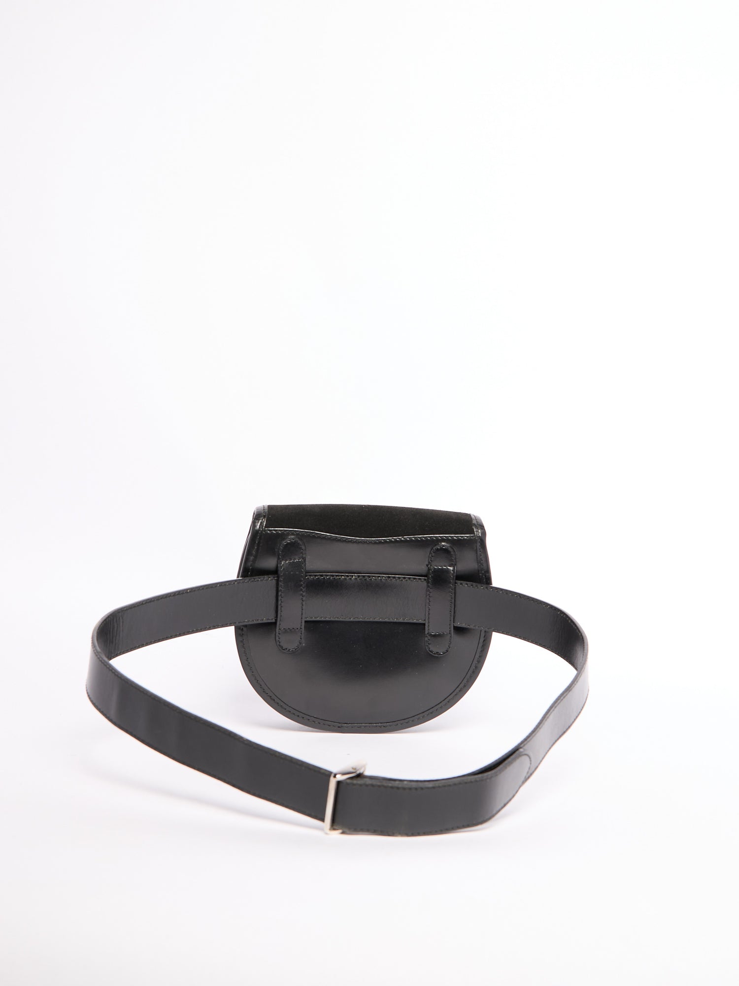 Gucci Black Horsebit Waist Bag