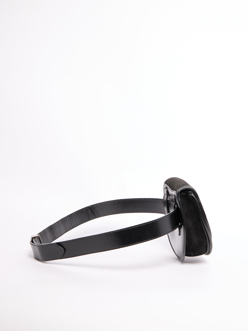 Gucci Black Horsebit Waist Bag