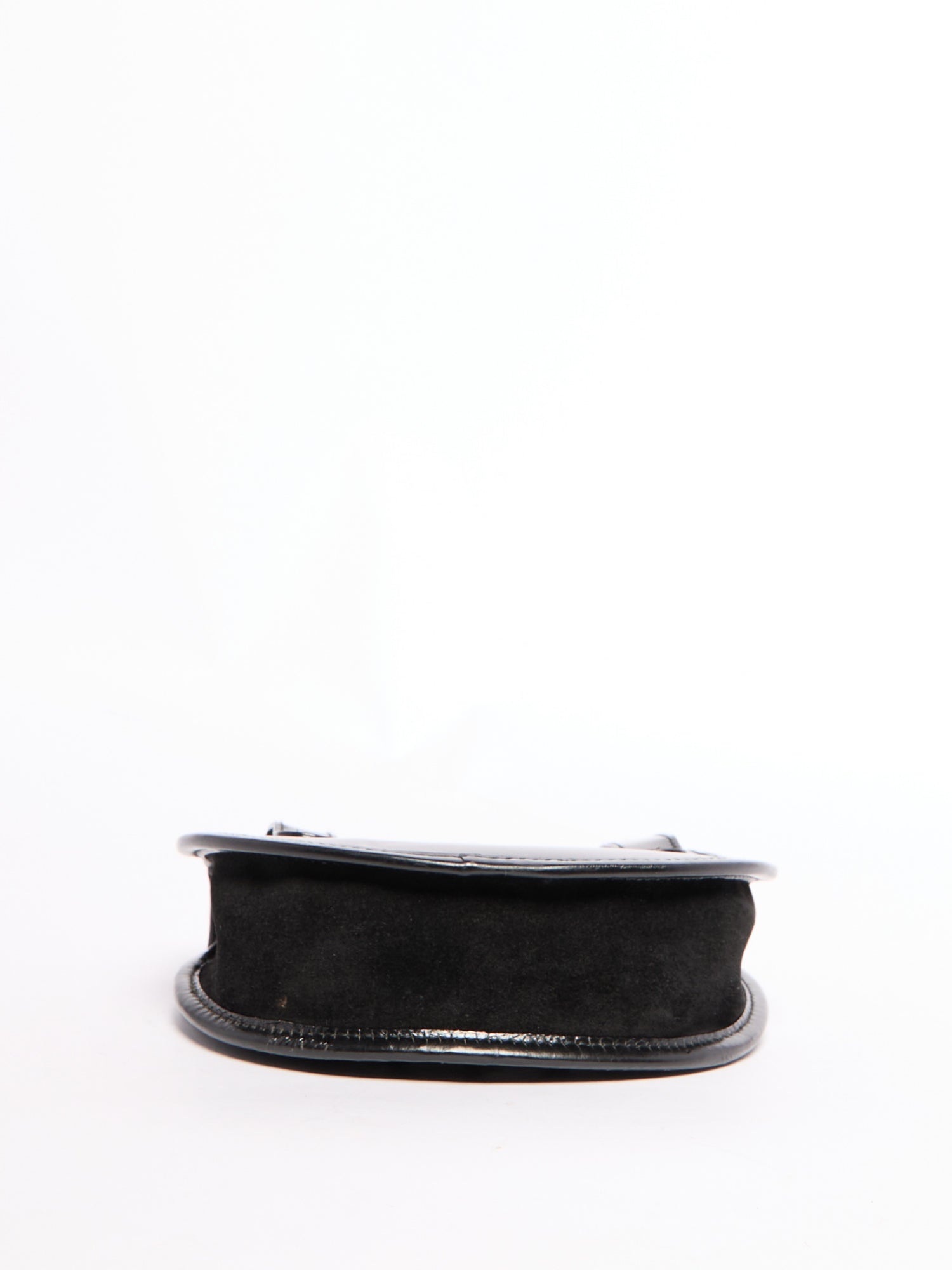 Gucci Black Horsebit Waist Bag