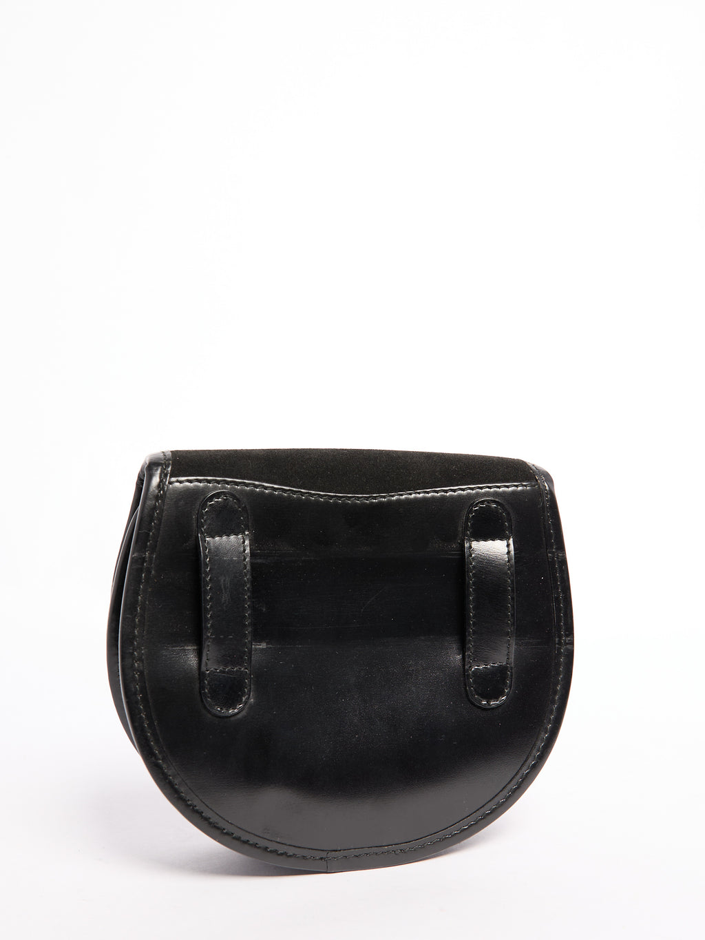 Gucci Black Horsebit Waist Bag