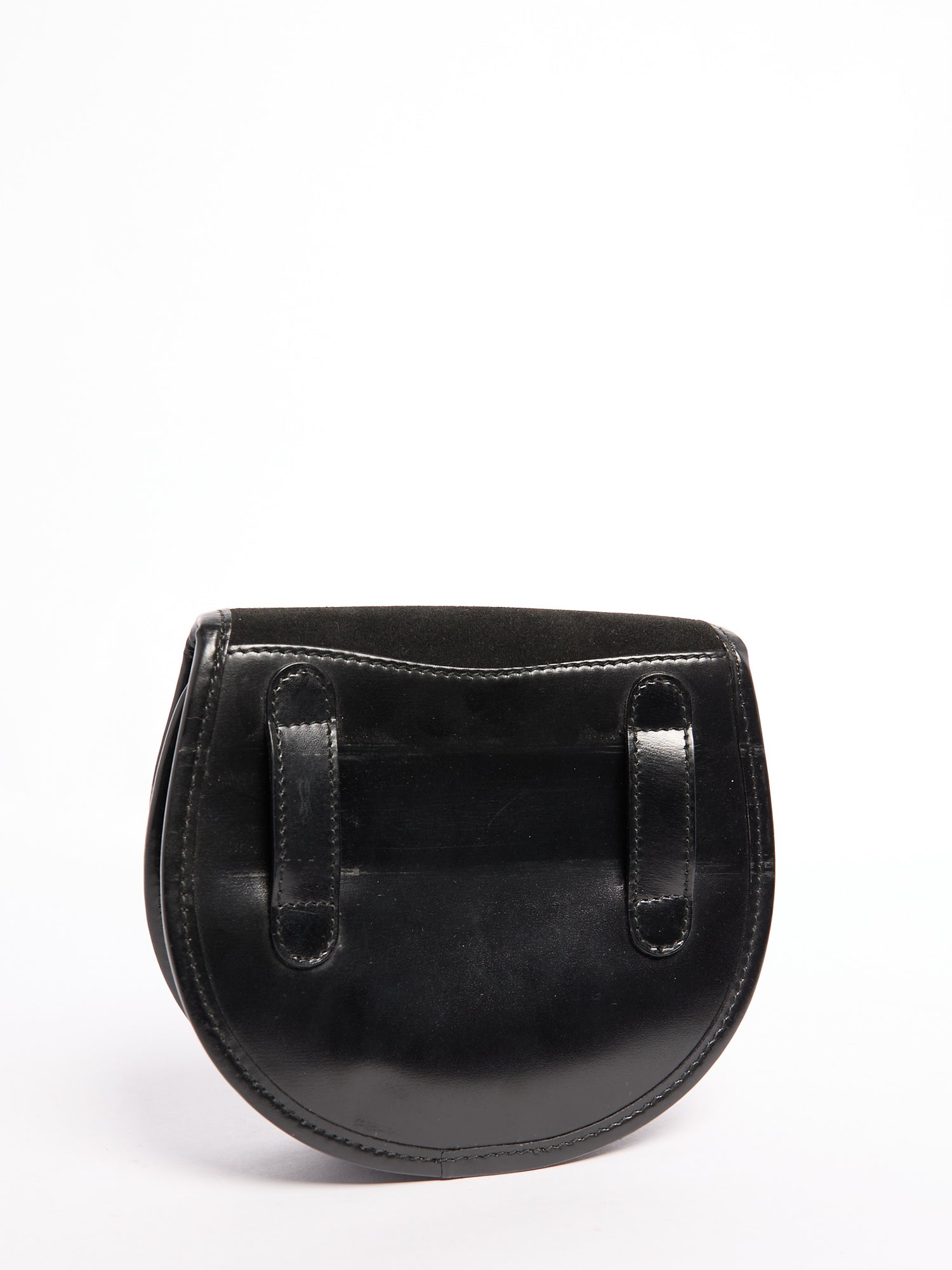 Gucci Black Horsebit Waist Bag