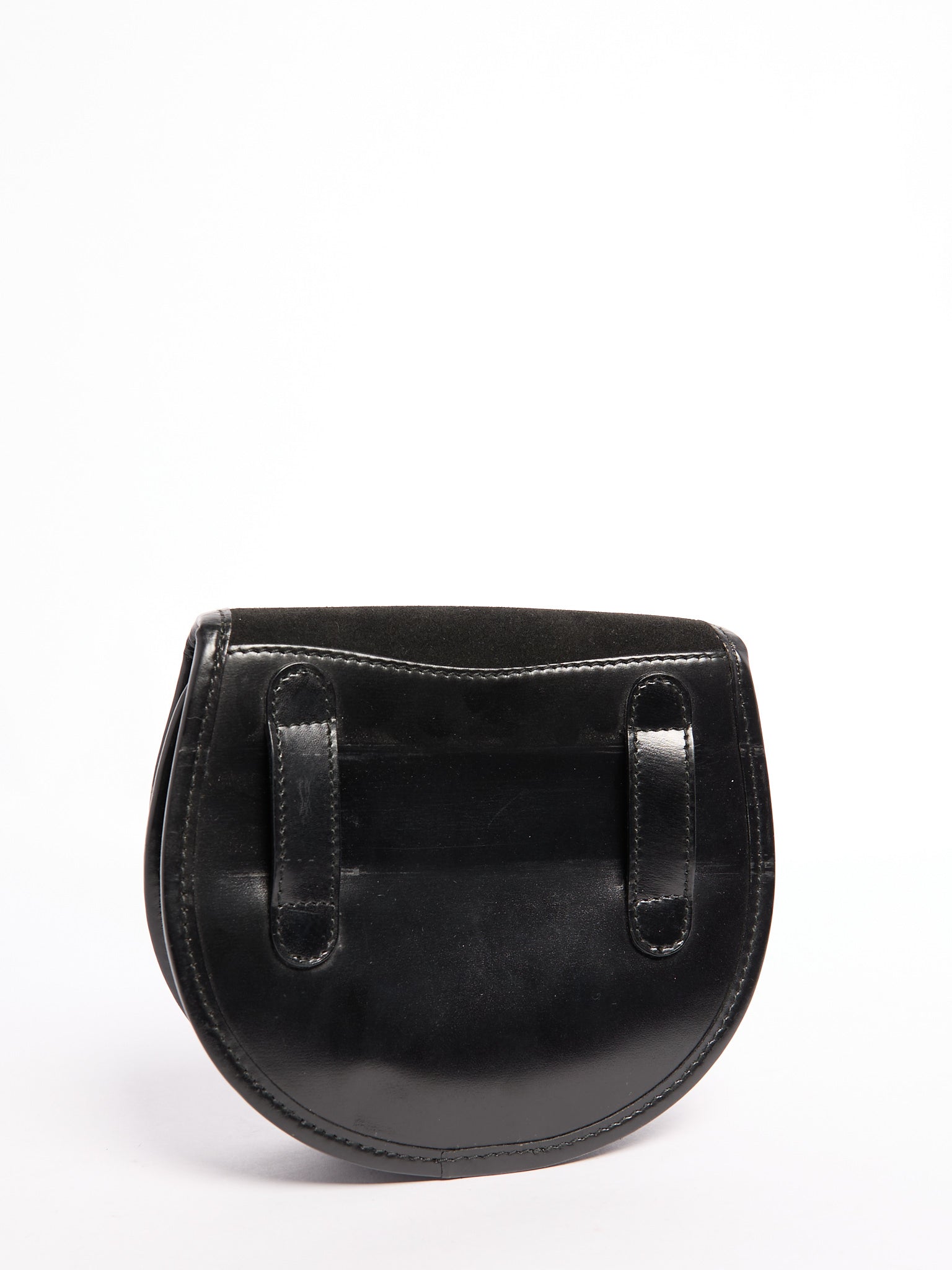Gucci Black Horsebit Waist Bag