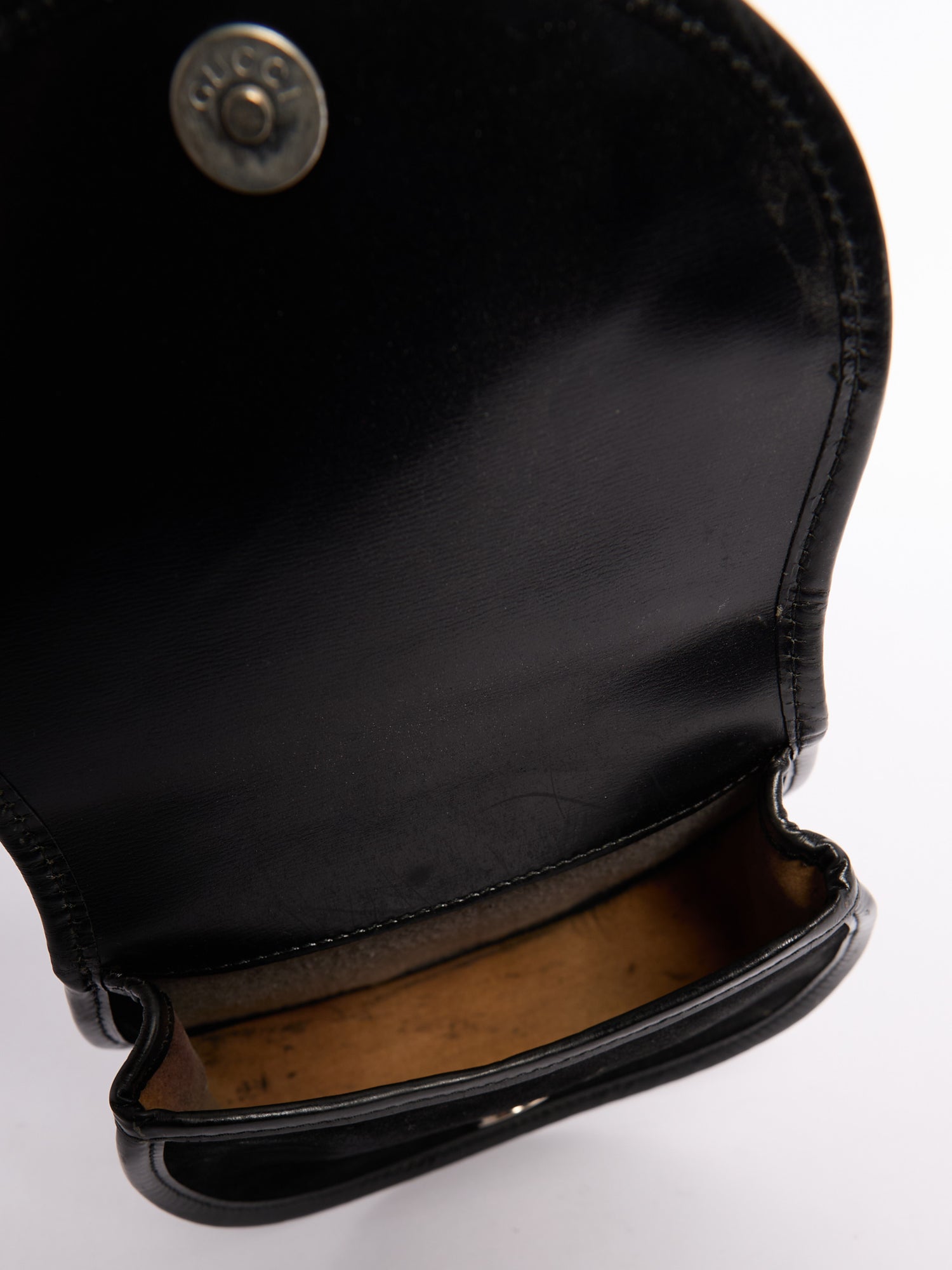 Gucci Black Horsebit Waist Bag