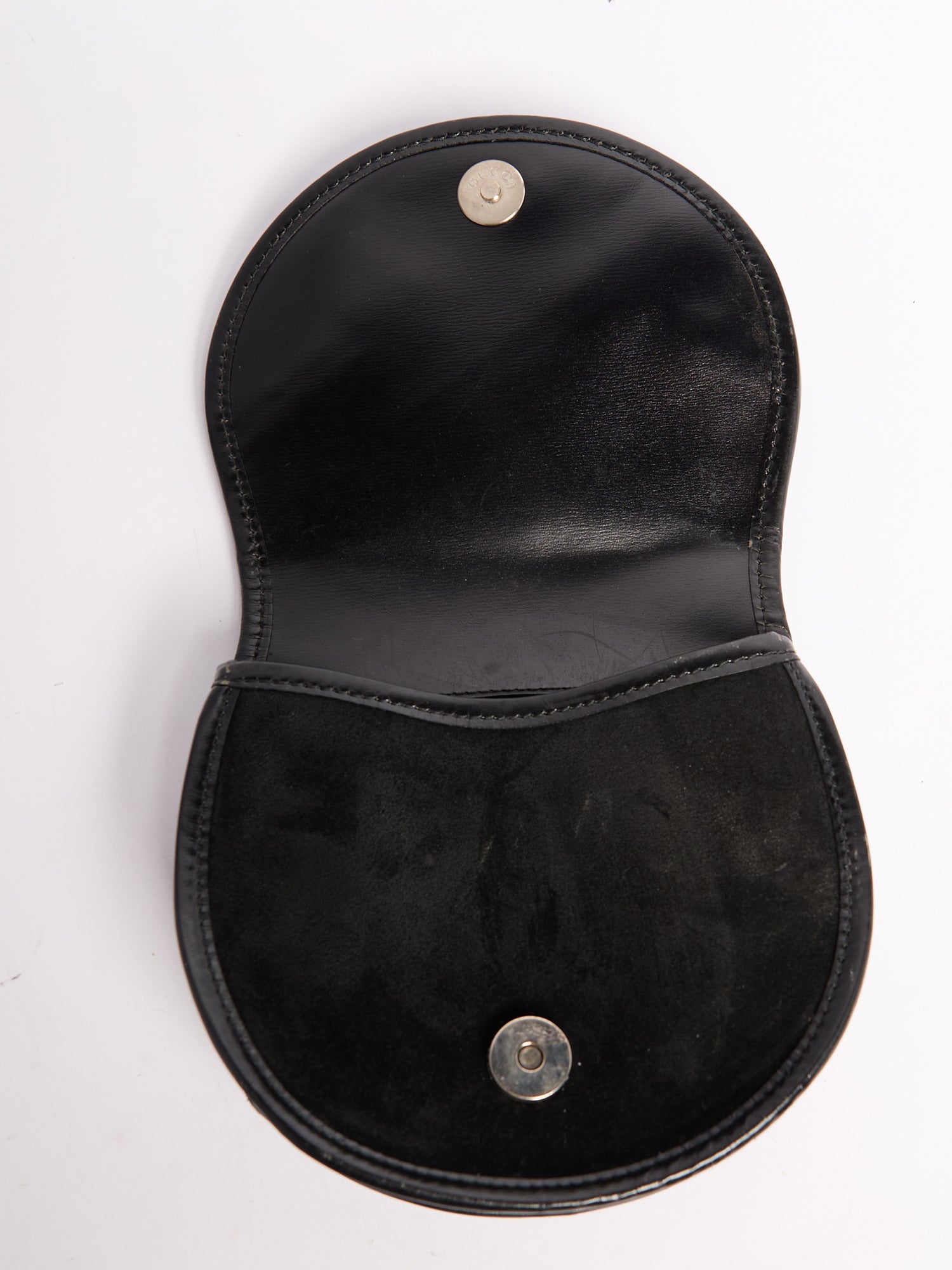 Gucci Black Horsebit Waist Bag