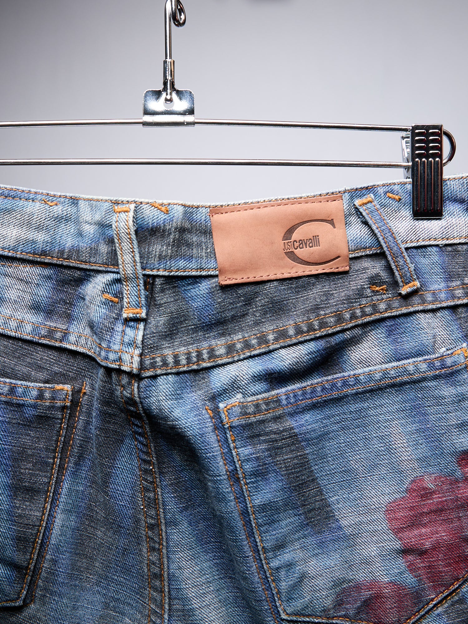 Roberto Cavalli Printed 2000's Jeans