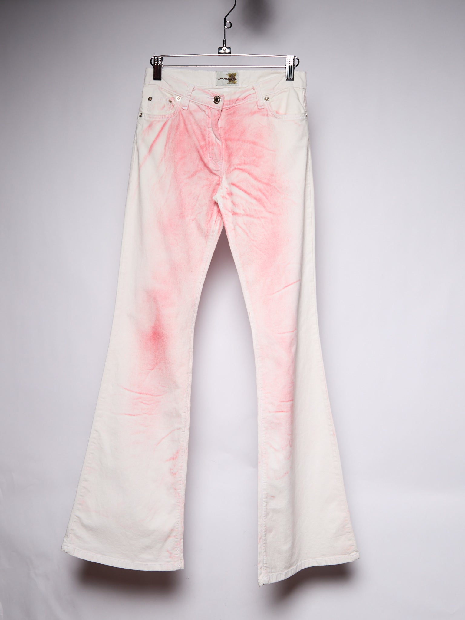 Magilla White Jeans with Pink