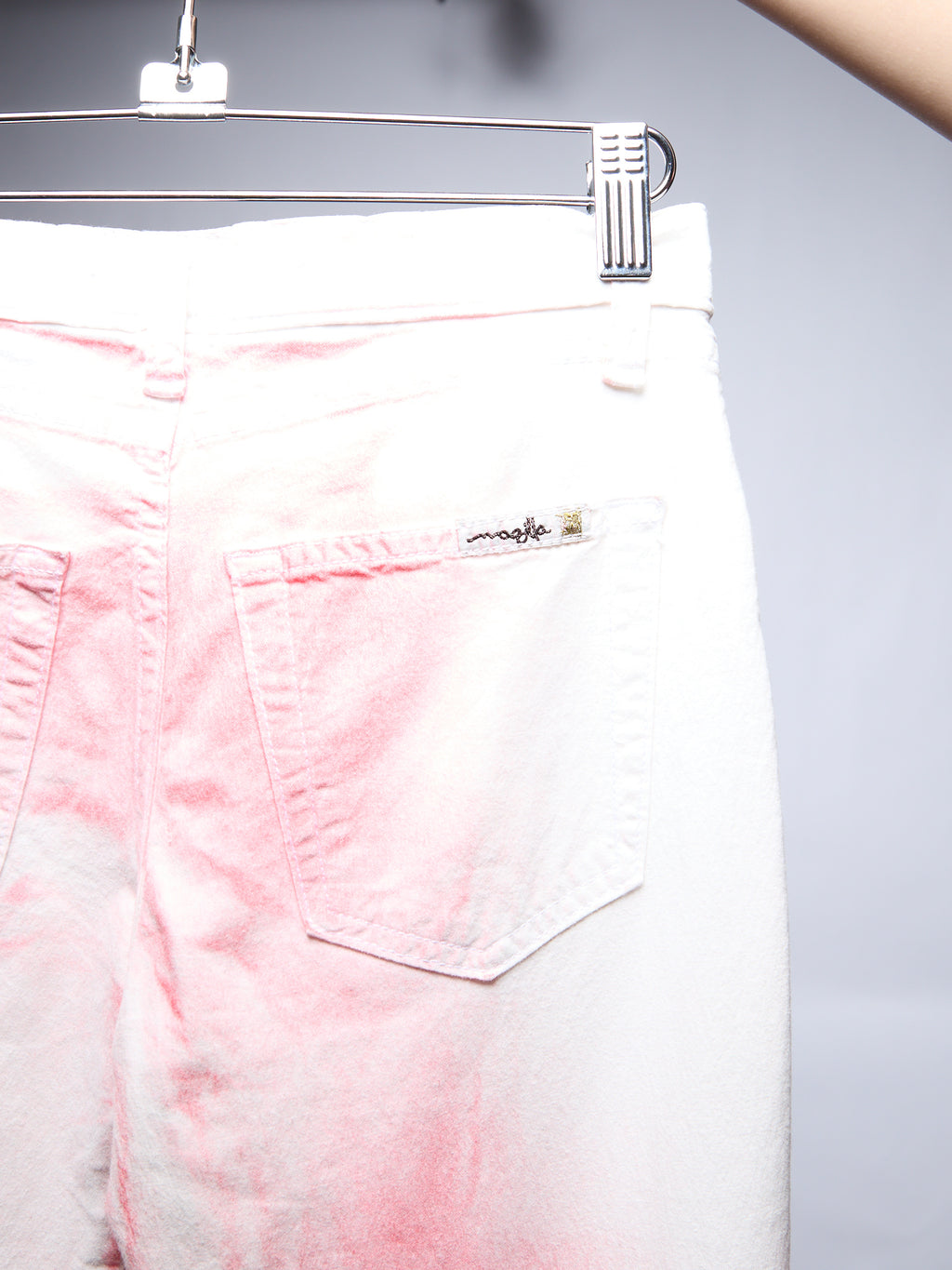 Magilla White Jeans with Pink