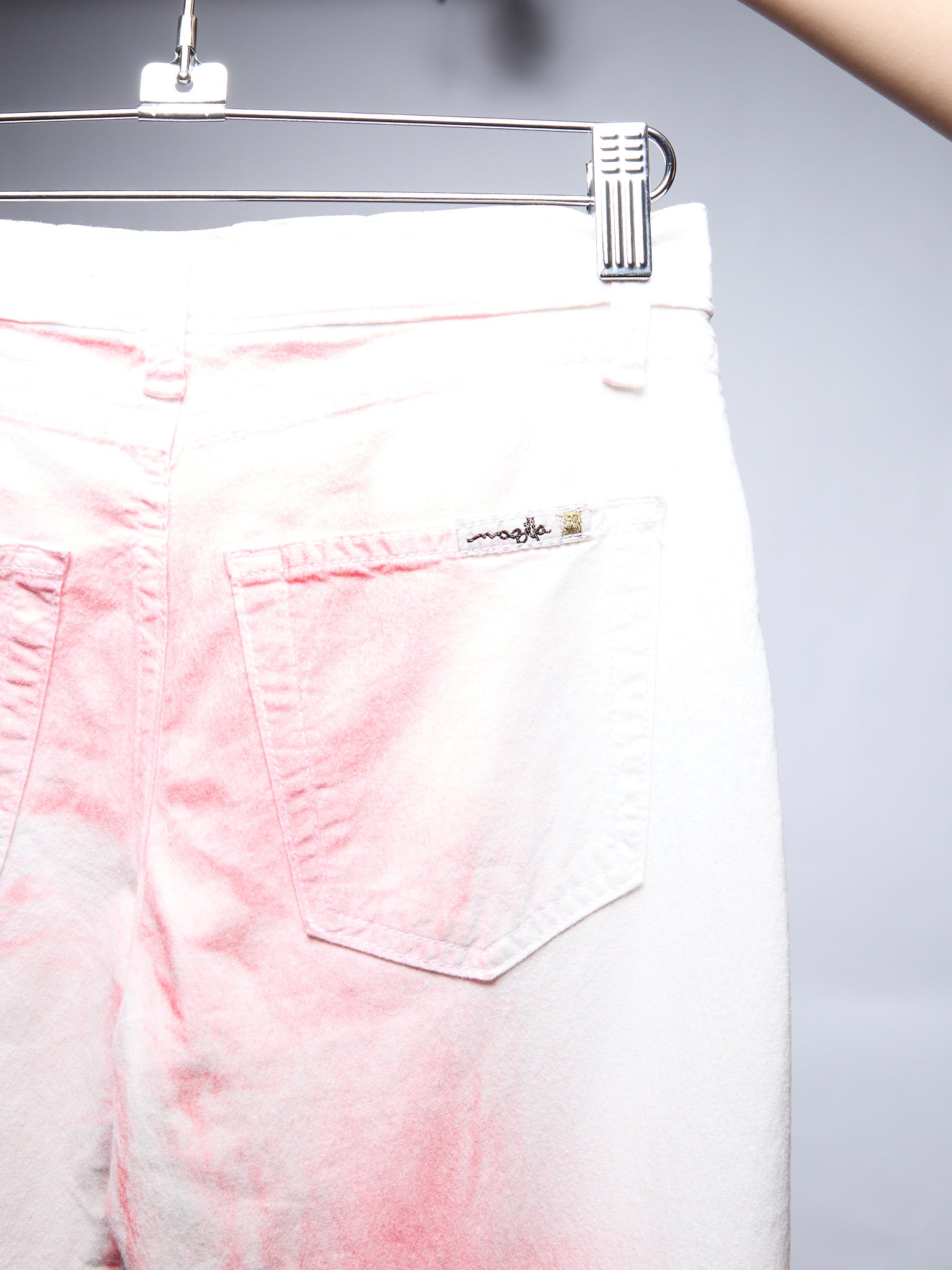 Magilla White Jeans with Pink
