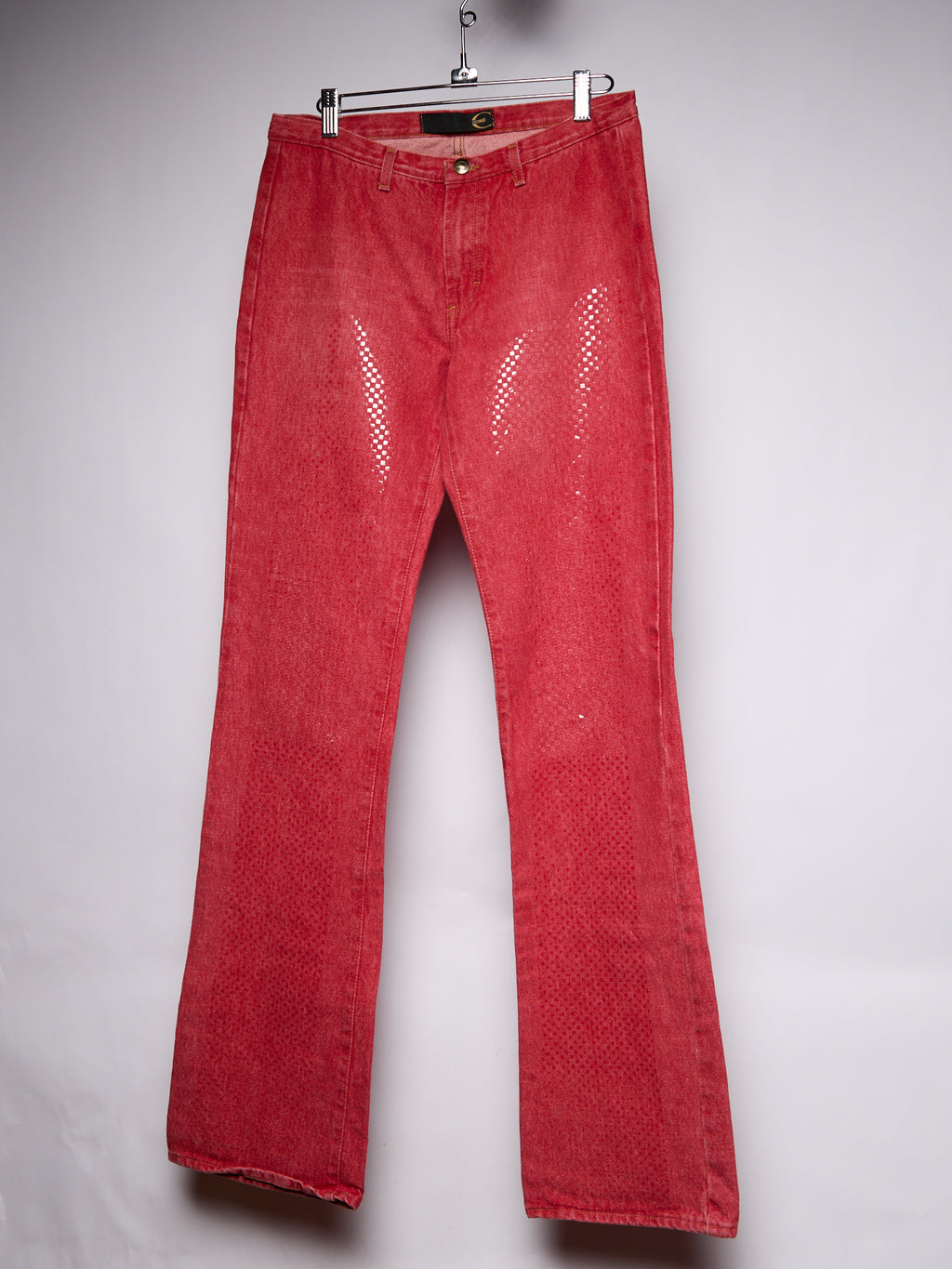 Just Cavalli Red Gradient Glitter Jeans