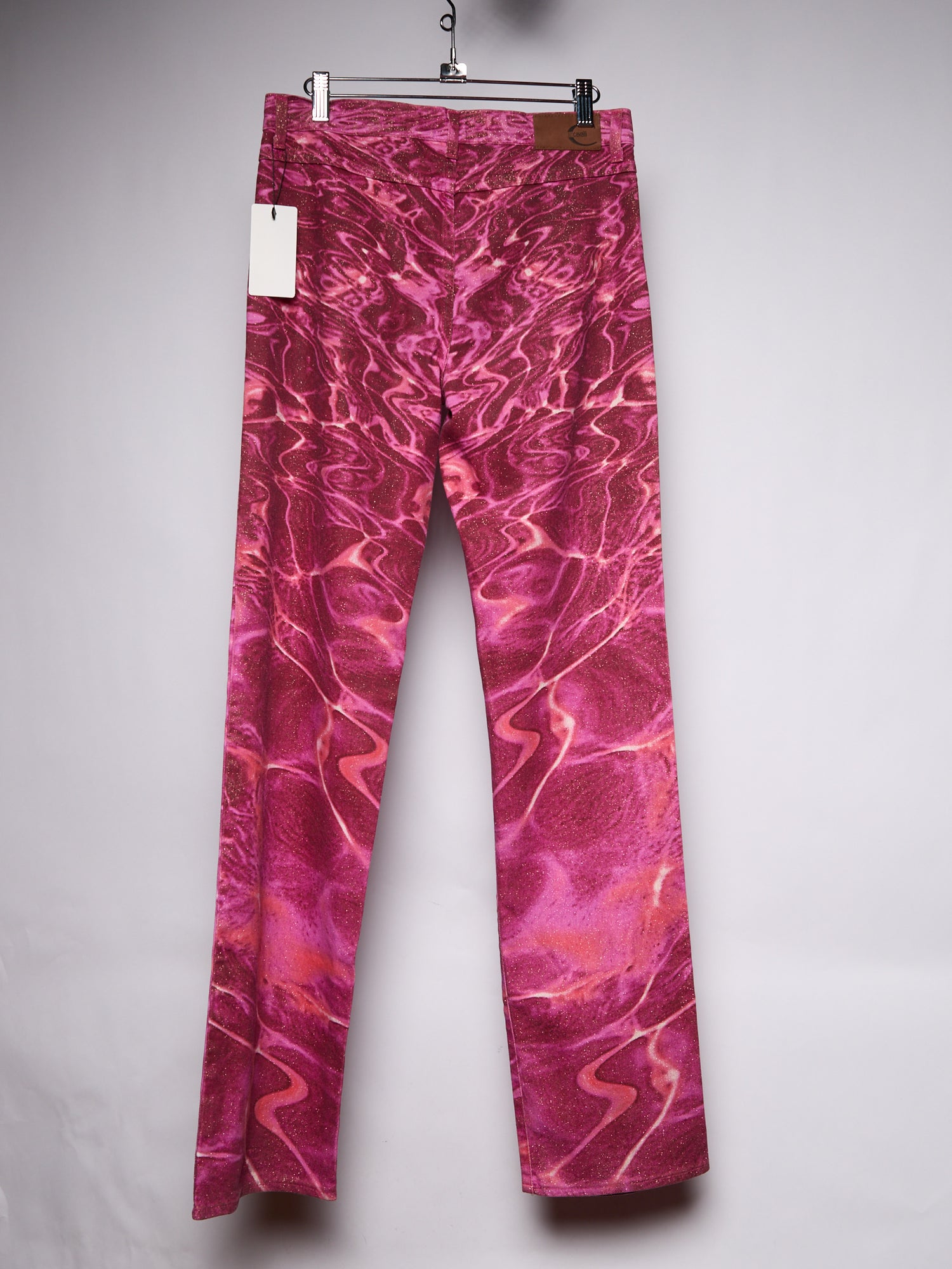 Just Cavalli Pink Printed Jeans