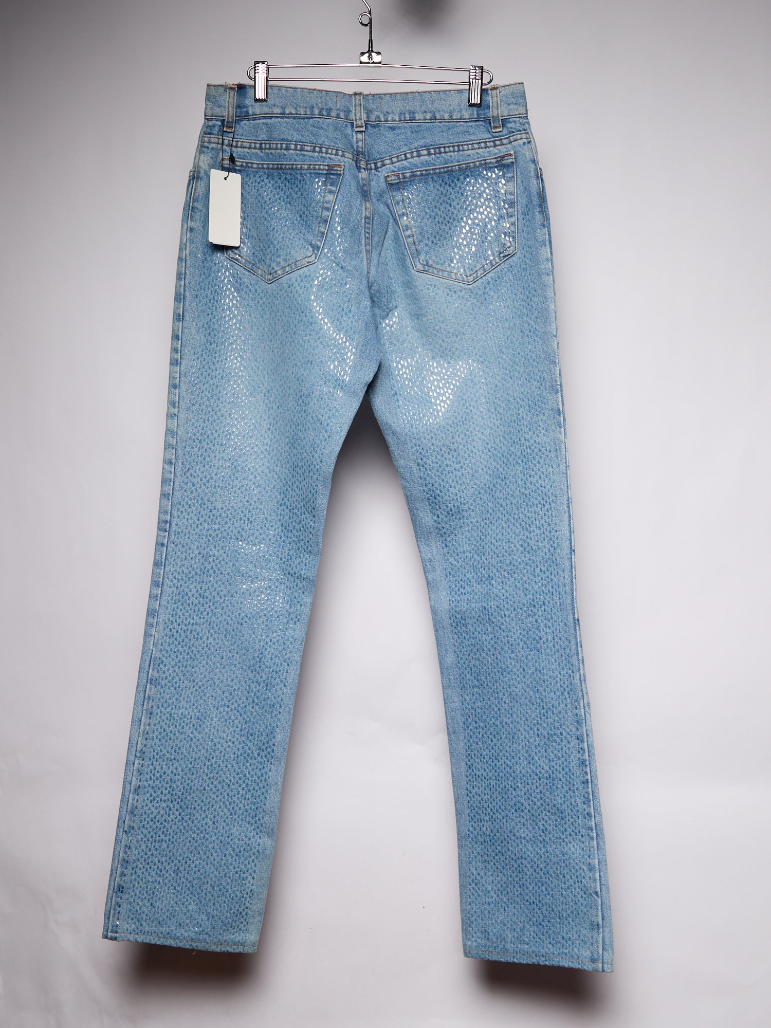 Roberto Cavalli Blue Sequin Jeans