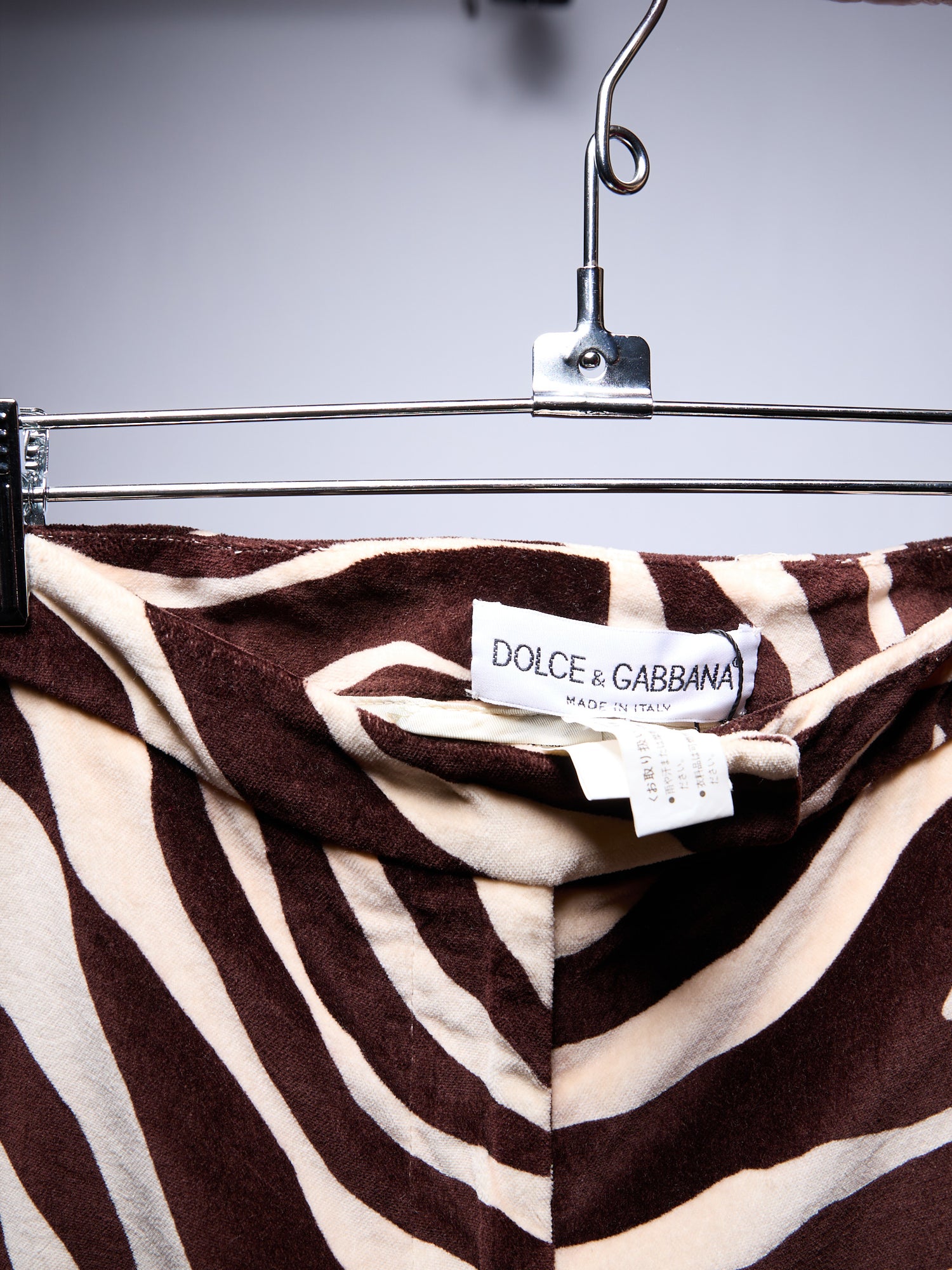 Dolce & Gabbana Zebra Print Trousers