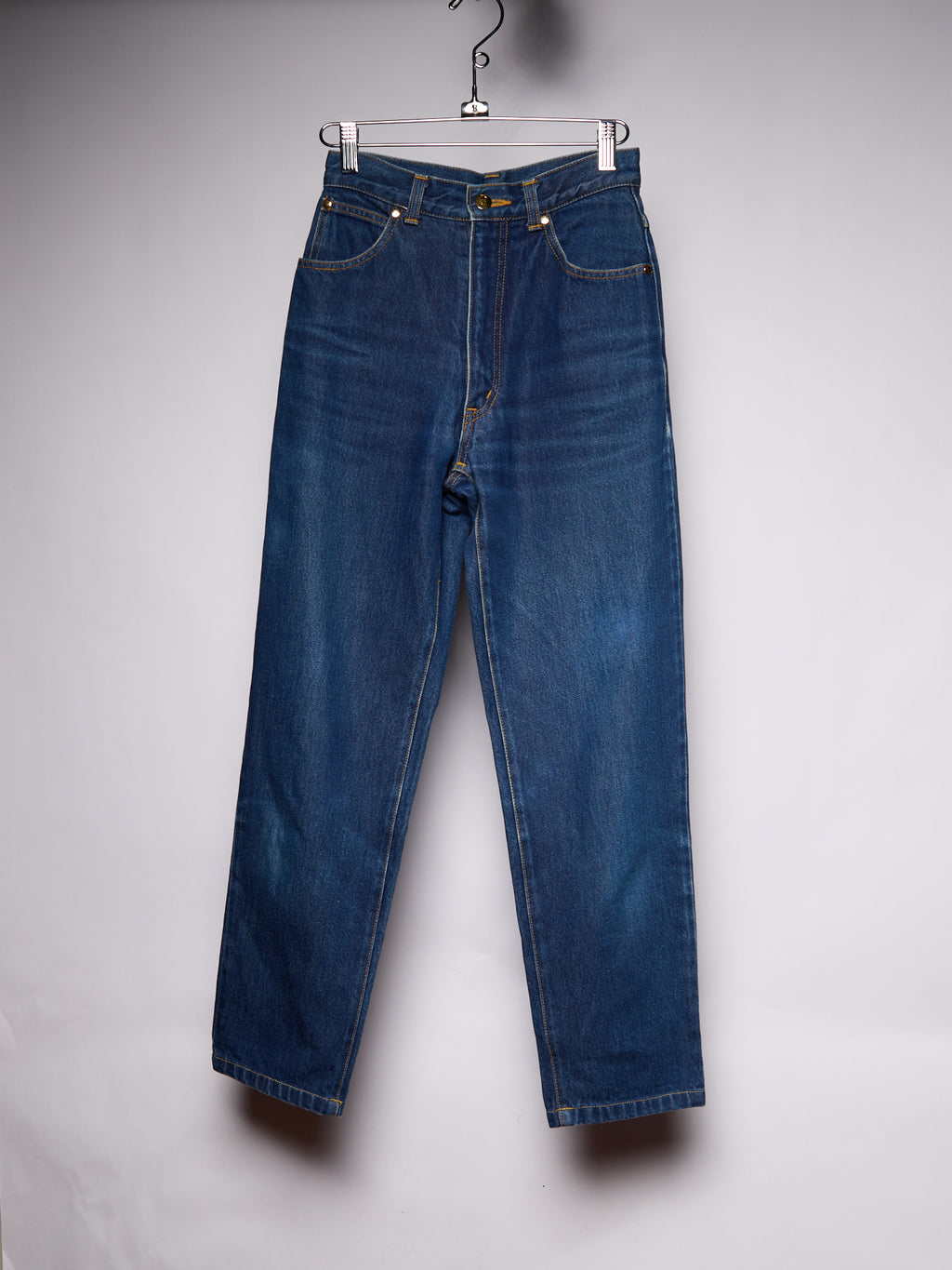 Yves Saint Laurent Embroidered Logo Jeans