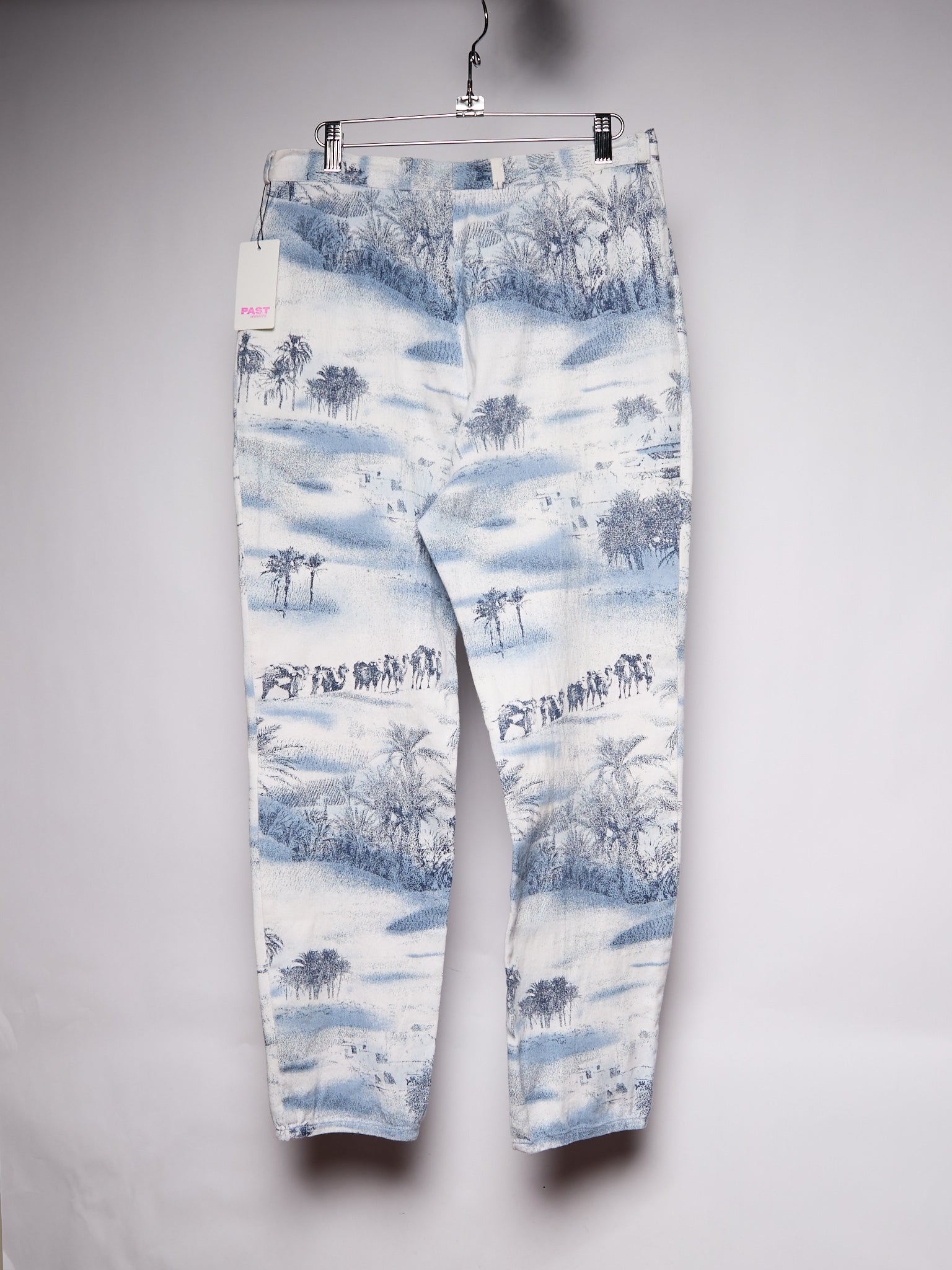 Vintage Tropical Printed Jeans